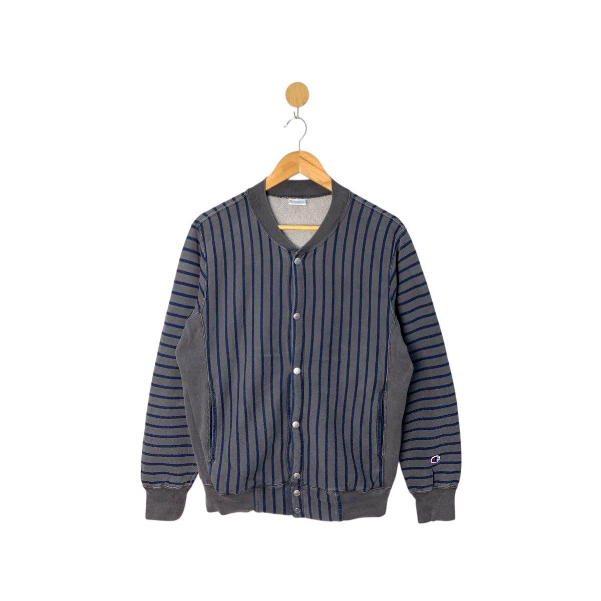 Champion Champion Reverse Weave Varsity Striped Sweater Size US L / EU 52-54 / 3 - 1 Thumbnail