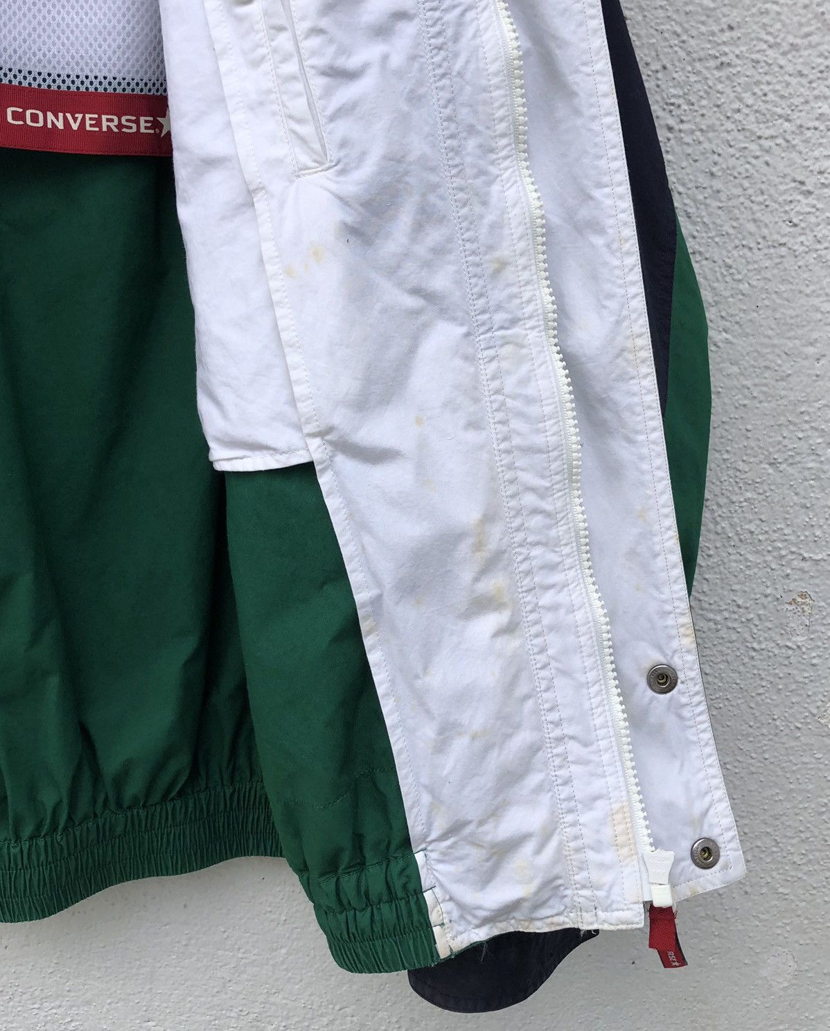 Converse Vintage 90s Converse Colour Block Bomber Jacket Size US L / EU 52-54 / 3 - 16 Thumbnail