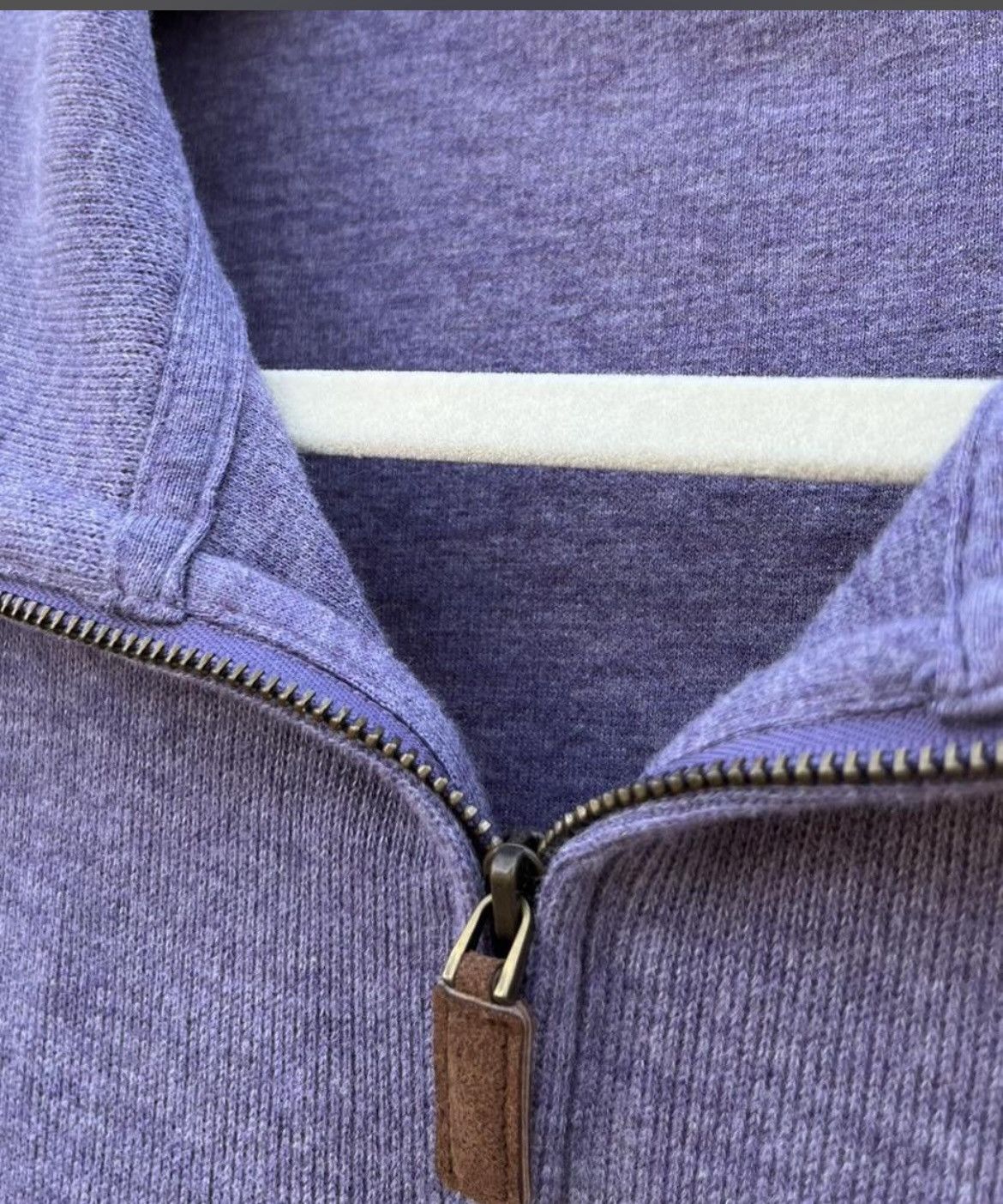 Polo Ralph Lauren Polo Ralph Lauren Rib Quarter-Zip Sweater Lavender Large Size US L / EU 52-54 / 3 - 8 Thumbnail