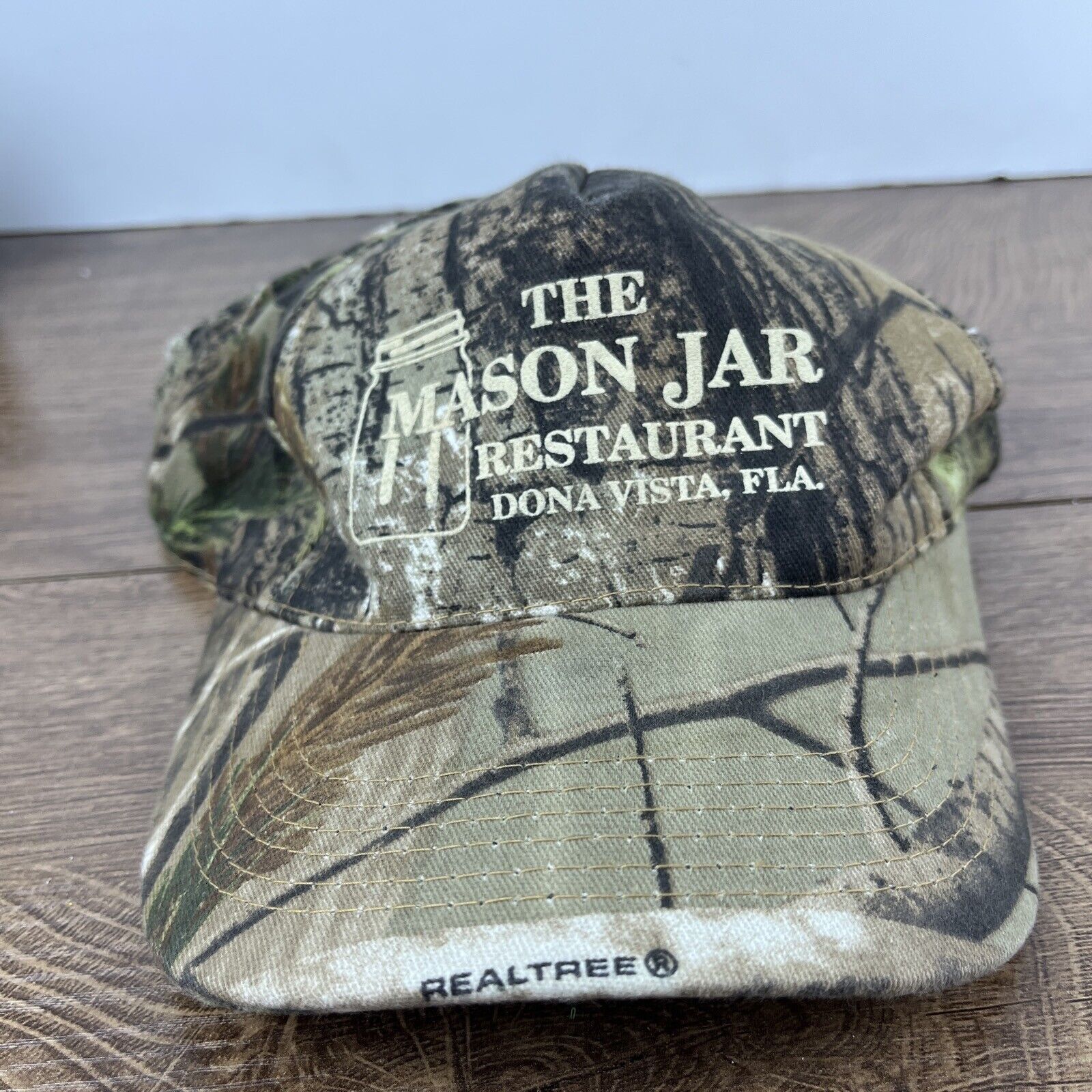 Other The Mason Jar Restaurant Hat Camo Green Hat Adjustable Green Size ONE SIZE - 2 Thumbnail