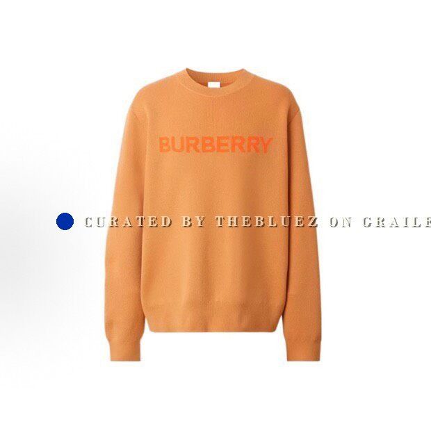 Burberry Burberry Orange Wool Sweater XL Size US XL / EU 56 / 4 - 1 Thumbnail