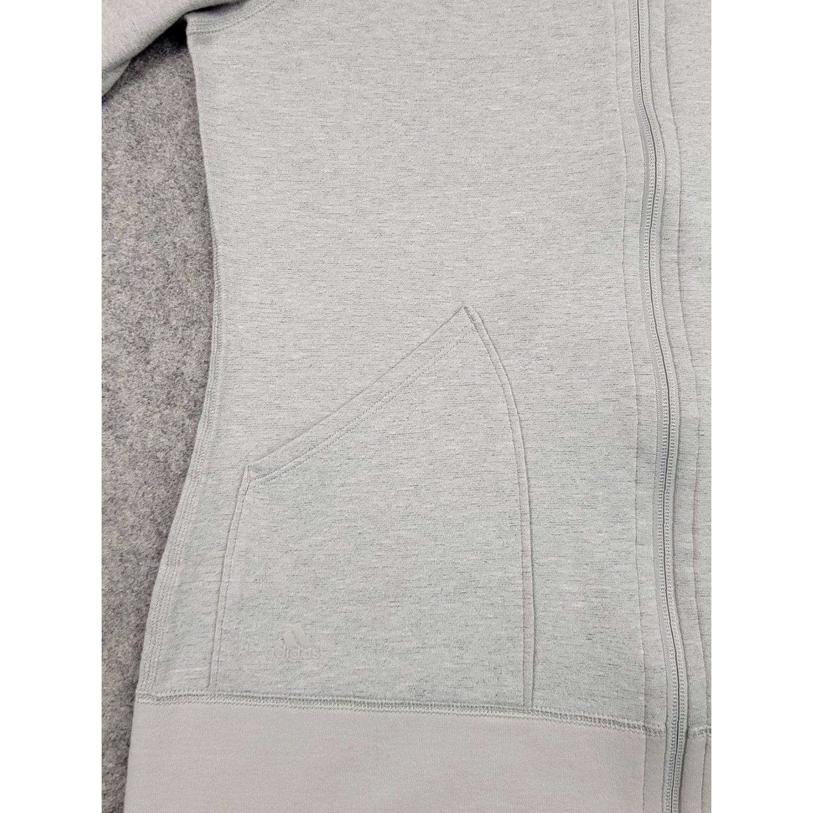 Adidas Adidas Jacket Womens Large Gray Full Zip Lightweight Pockets Athletic Casual Training Sweatshirt Size M / US 6-8 / IT 42-44 - 4 Thumbnail
