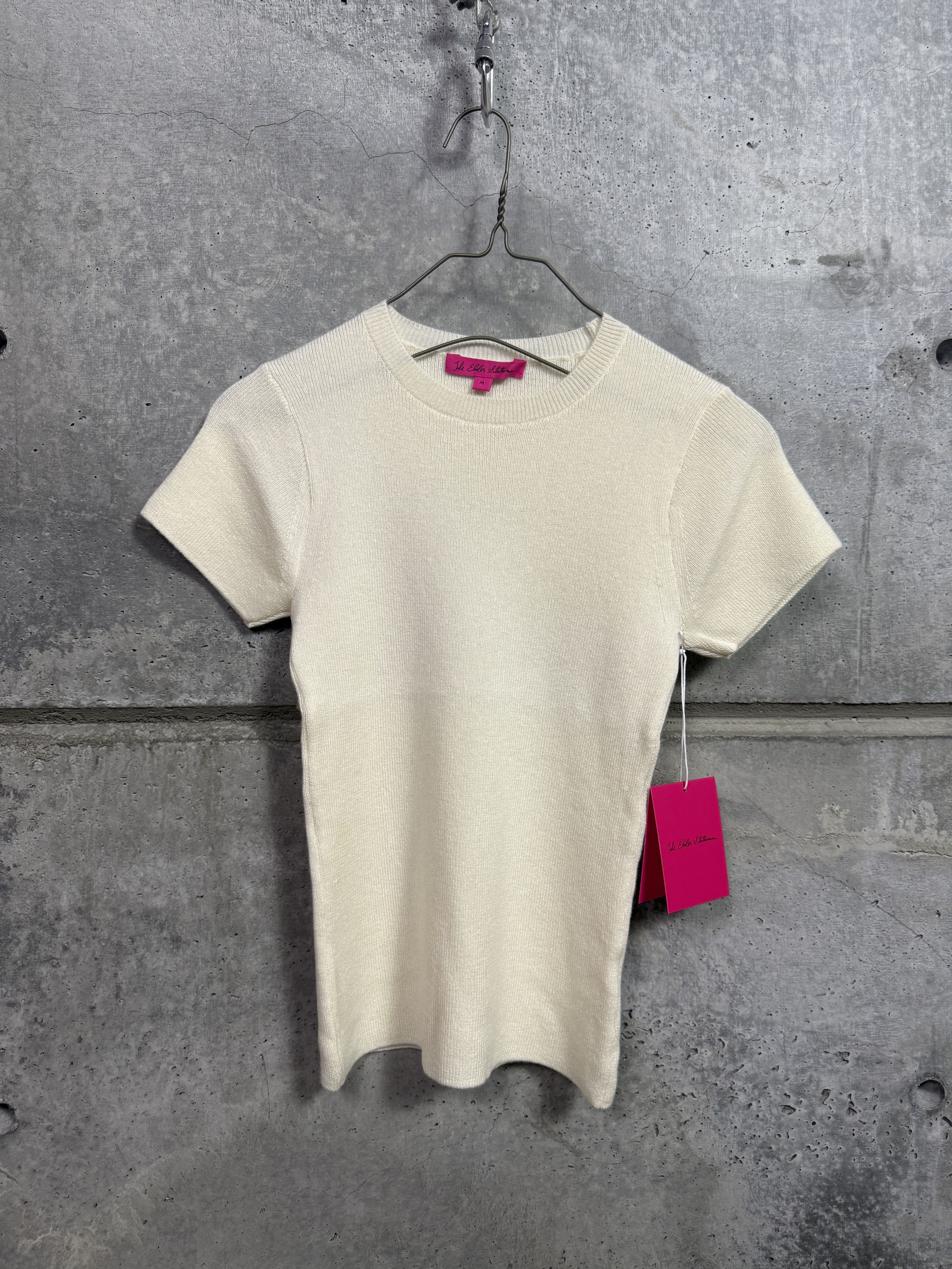 The Elder Statesman $495 The Elder Statesman Delicash White Fitted Tee Size M / US 6-8 / IT 42-44 - 6 Thumbnail