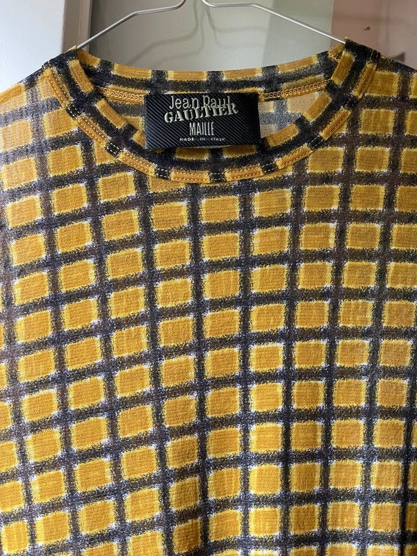 Jean Paul Gaultier Jean Paul Gaultier Printed Mesh Shirt Graphic Top EX0142 Size S / US 4 / IT 40 - 4 Thumbnail
