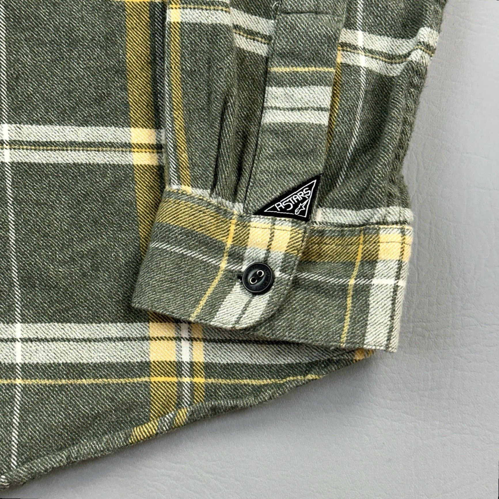 Patagonia VINTAGE Alpinestars Shirt Mens Medium Green Plaid Long Sleeve Button Up Moto Streetwear Size US M / EU 48-50 / 2 - 3 Thumbnail
