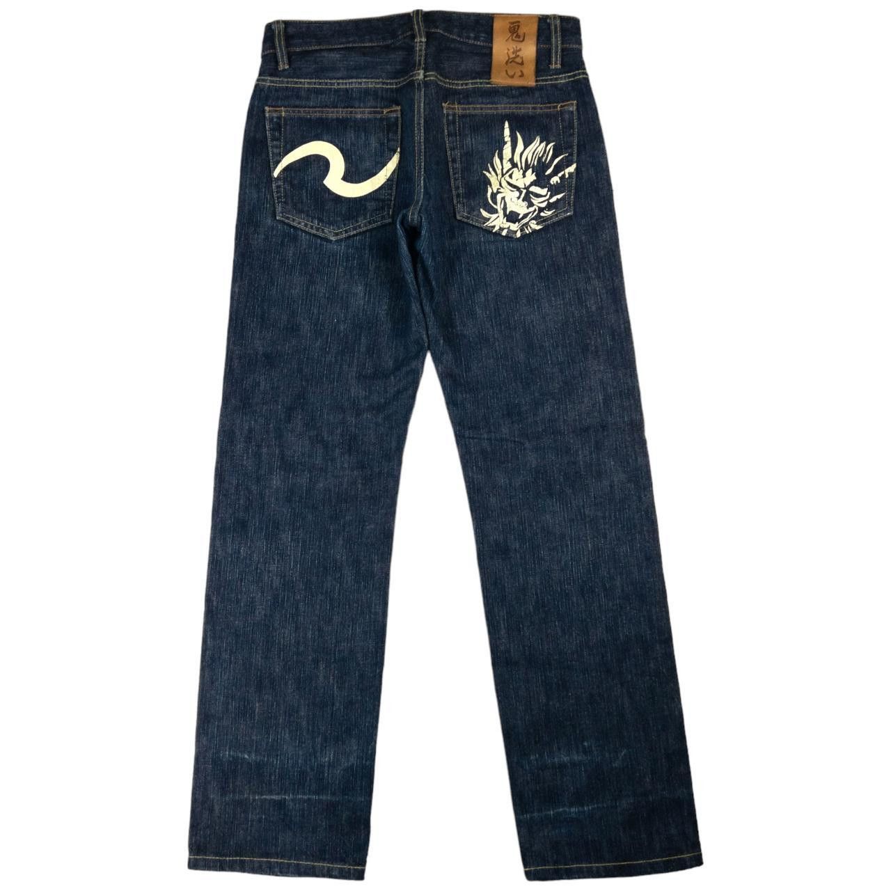 Other Vintage Oniarai Printed Demon Japanese Denim Jeans Size W32 Size US 32 / EU 48 - 2 Thumbnail