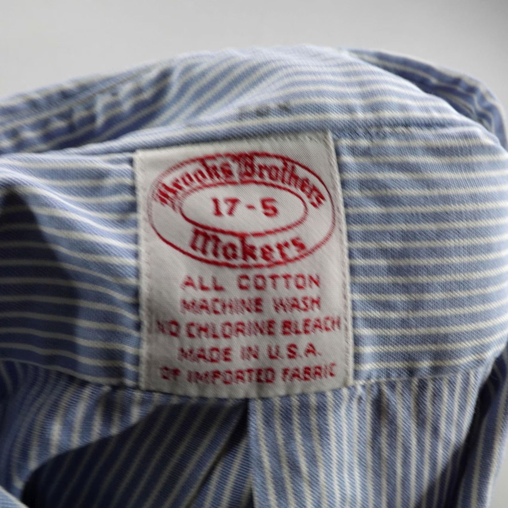 Brooks Brothers VINTAGE Brooks Brothers Shirt Mens XL Blue White Stripes Button Up 90s USA Size US XL / EU 56 / 4 - 6 Thumbnail