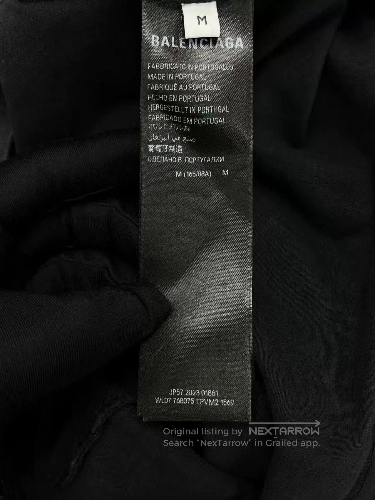 Balenciaga balenciaga black logo short sleeve t-shirt. Size US M / EU 48-50 / 2 - 5 Thumbnail