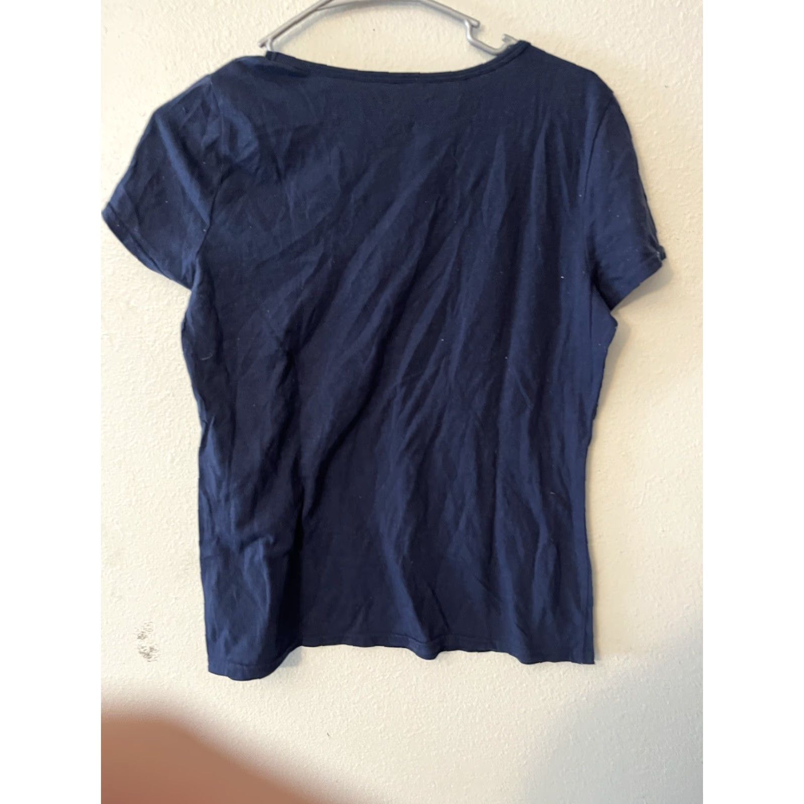 Nautica NAUTICA T-Shirt Sleepwear Women's M Blue Short Sleeve V Neck 100% Cotton Size M / US 6-8 / IT 42-44 - 2 Thumbnail