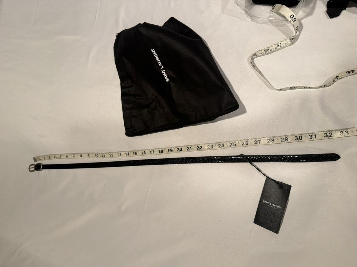 Saint Laurent Paris Saint Laurent skinny croc embossed belt. 70/30 Size 30 - 2 Thumbnail