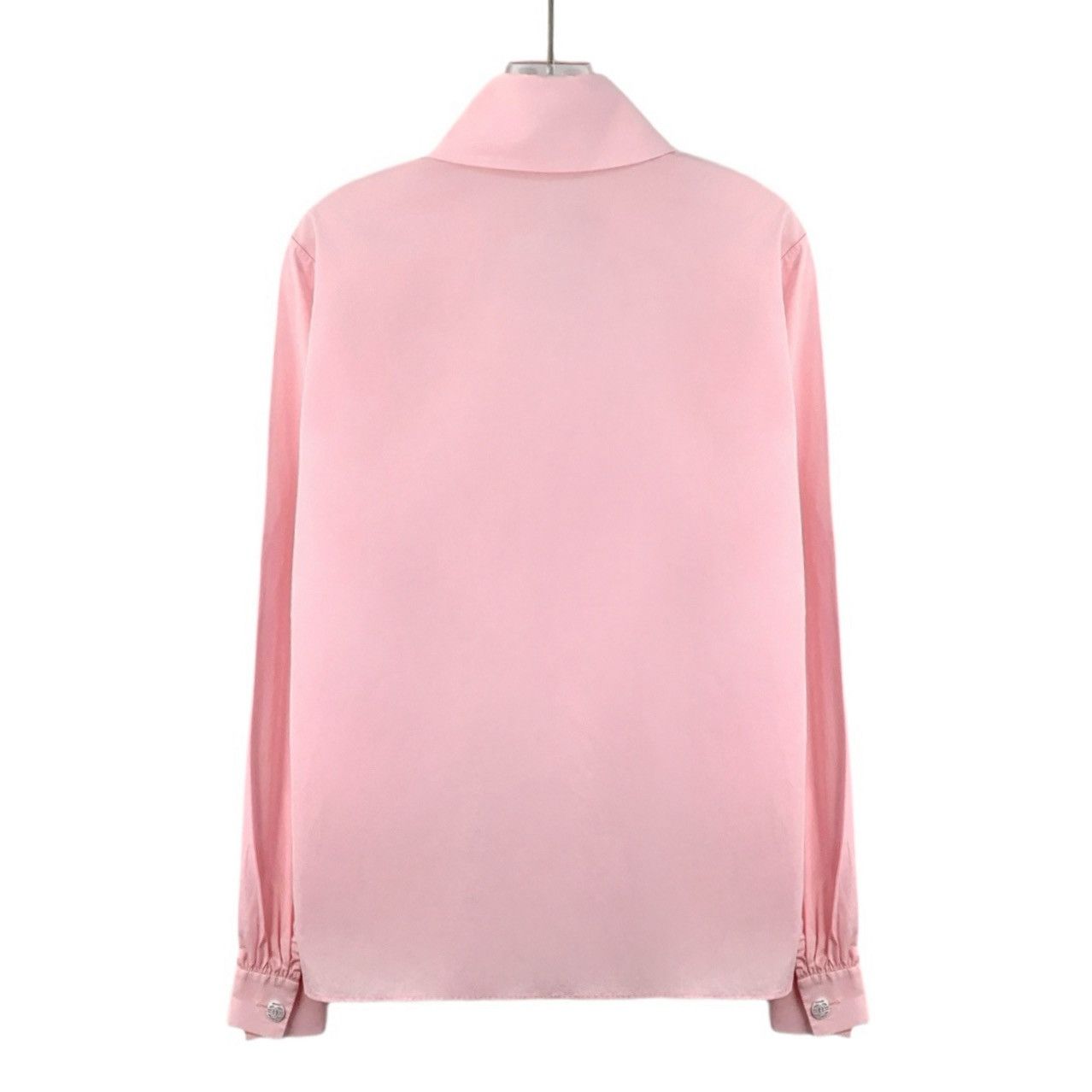 Chanel Chanel Pink Pleated Design Cotton Shirt Size S / US 4 / IT 40 - 2 Thumbnail