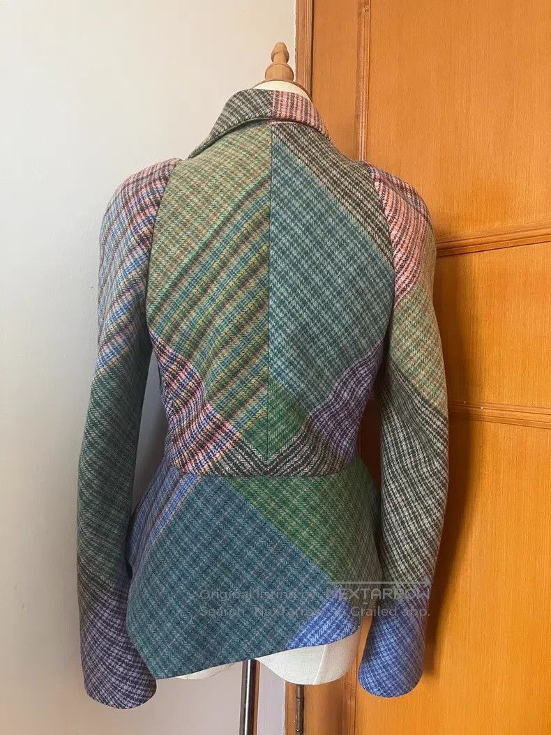 Vivienne Westwood Vivienne Westwood Red Label Plaid Patchwork Blazer Size S / US 4 / IT 40 - 2 Thumbnail