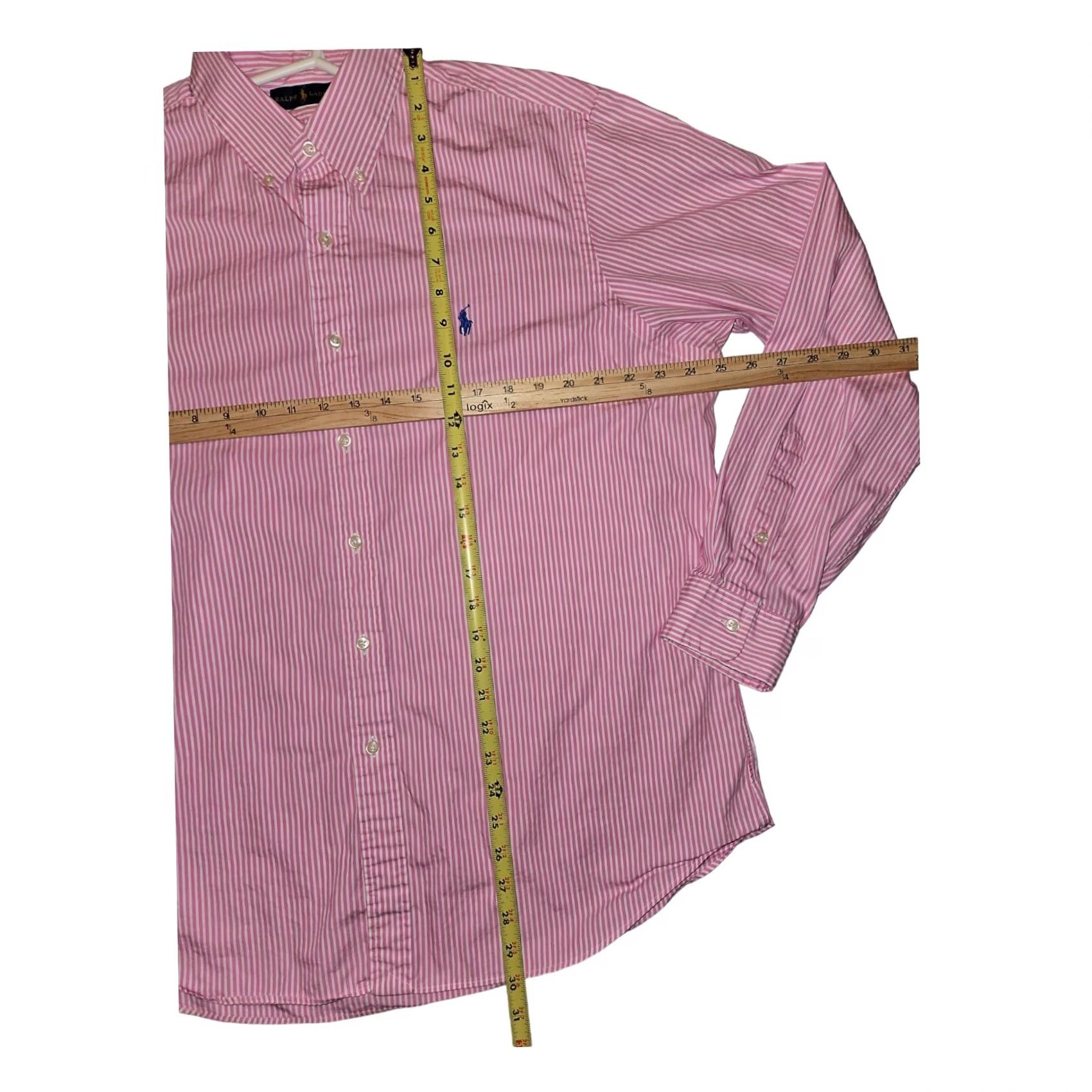 Ralph Lauren Ralph Lauren Shirt Mens XL Pink Button Down Men LongSleeve Striped Preppy Blue Pony Size US XL / EU 56 / 4 - 3 Thumbnail