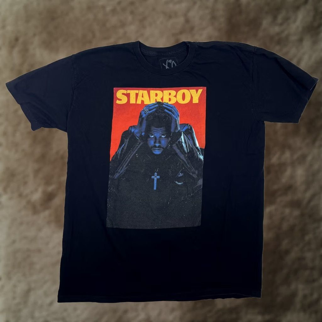 Vintage The Weeknd XO Starboy T-Shirt Mens Large Black Music Merch Album Cover Graphic Size US L / EU 52-54 / 3 - 1 Thumbnail