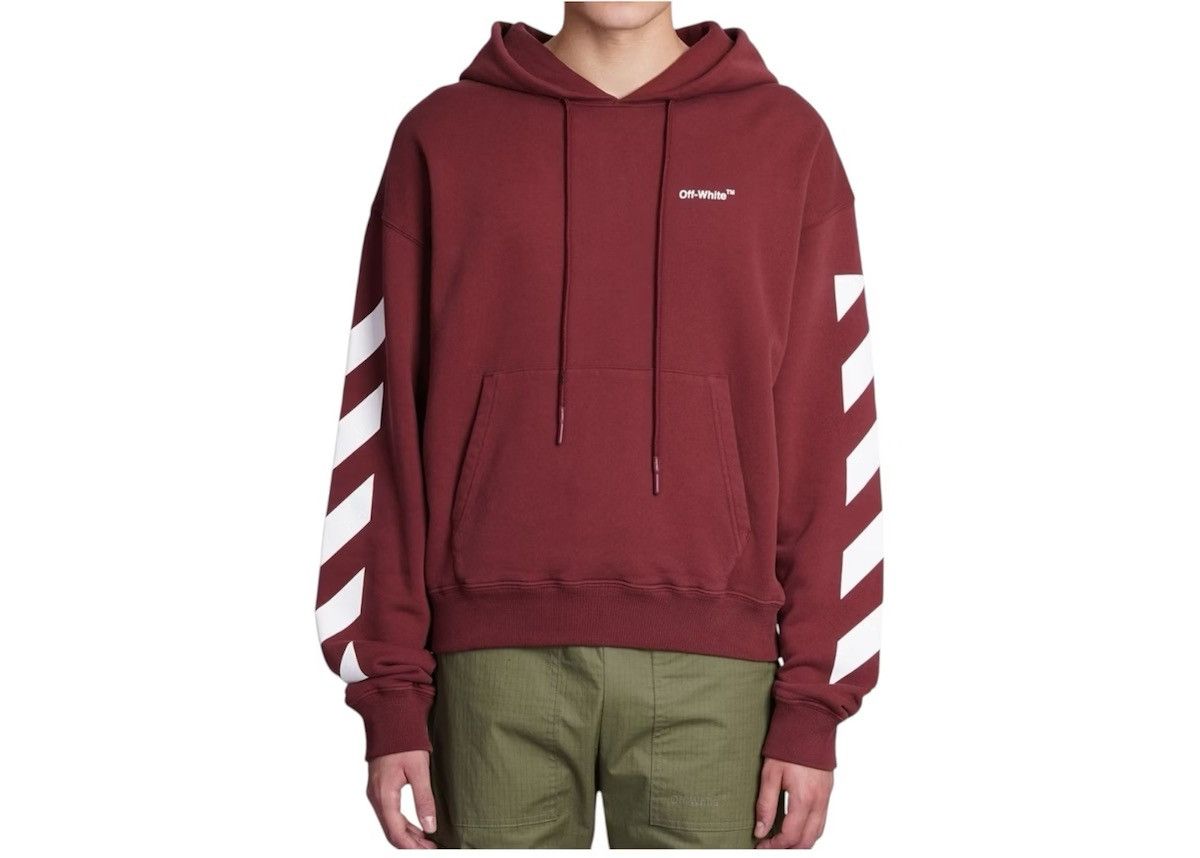 Off-White OFF-WHITE Diag Helvetica Over Hoodie Size US XS / EU 42 / 0 - 6 Thumbnail