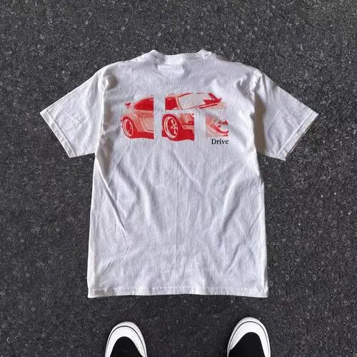 Japanese Brand Hirota x Kato White casual retro loose car print t-shirt Size US M / EU 48-50 / 2 - 5 Thumbnail
