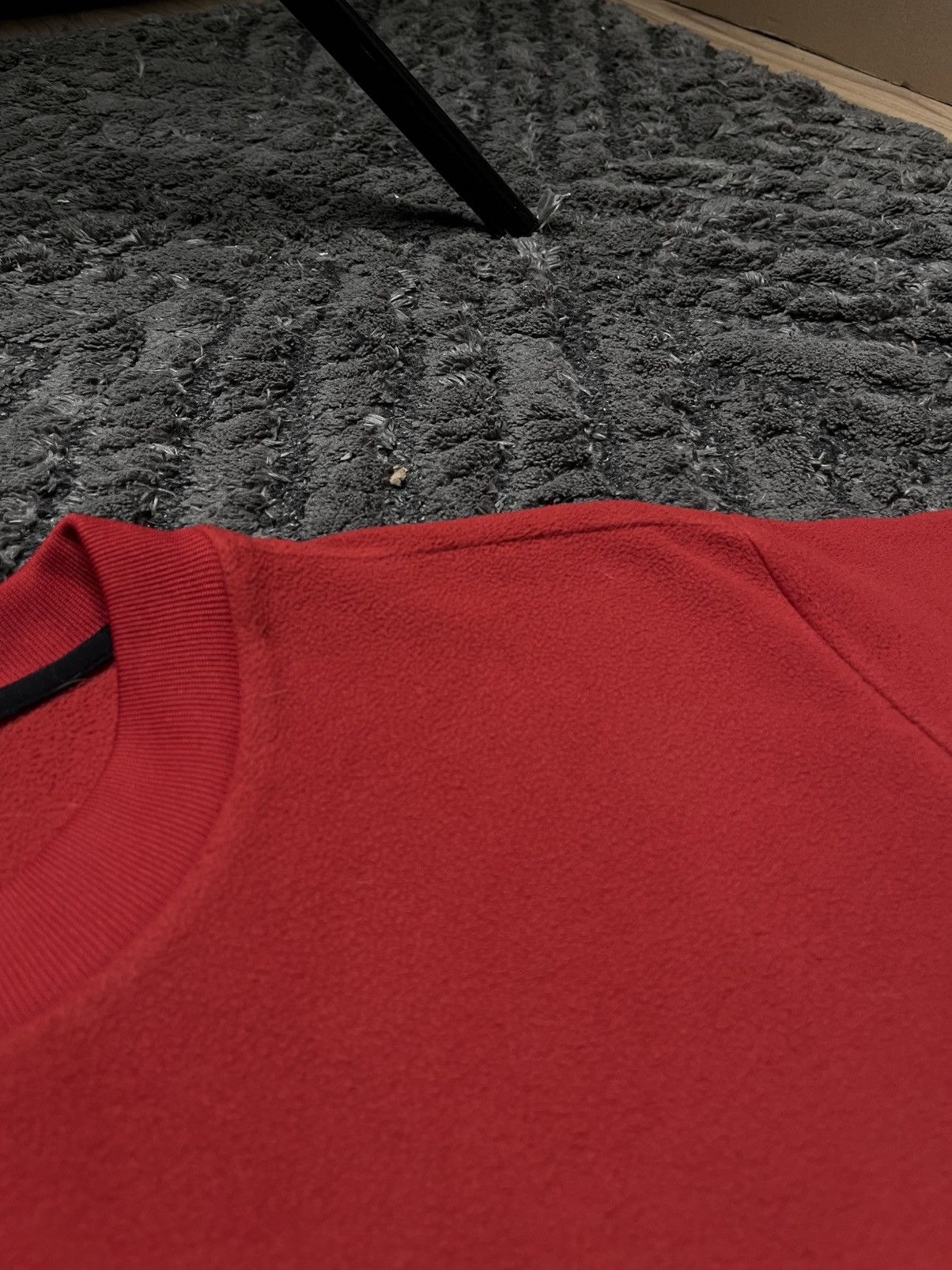 Nike Vintage Red Crewneck Sweatshirt Basic Fleece Big Nike Swoosh Size US L / EU 52-54 / 3 - 4 Thumbnail