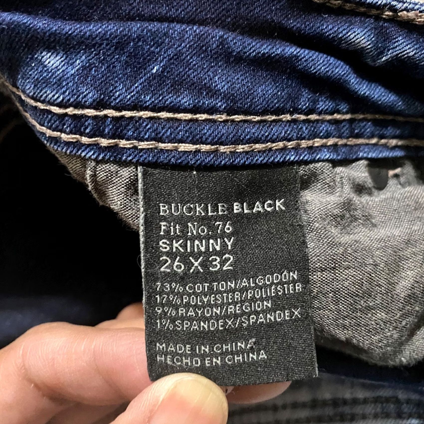 Buckle Black Buckle Black Jeans Women's Medium Wash Slim Skinny 26 Blue Denim 5-Pocket Stretch Regular Rise Denim Vintage No N/A Size 26" / US 2 / IT 38 - 4 Thumbnail