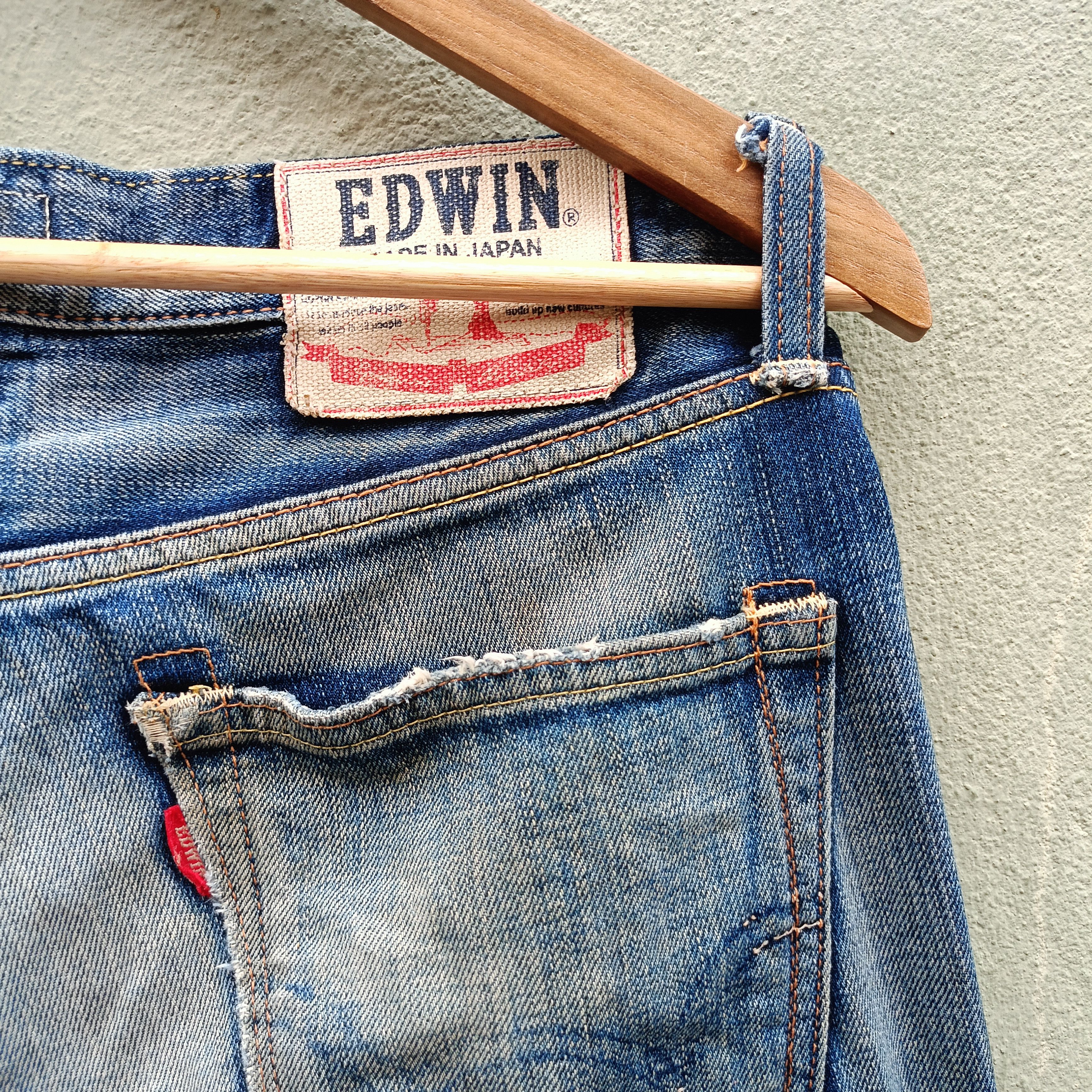 Edwin Edwin 506 Skinny Slim Distressed Denim Size US 34 / EU 50 - 13 Thumbnail