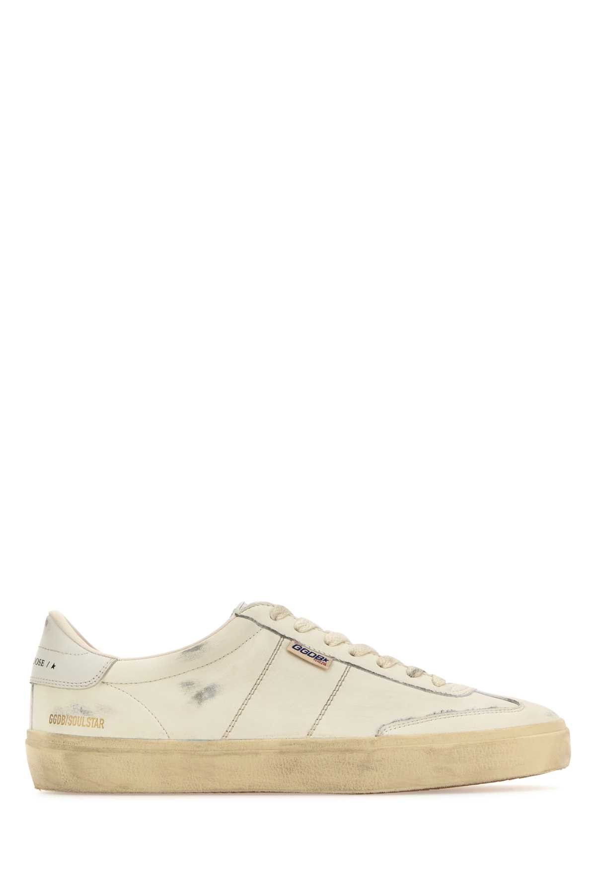 Golden Goose White Leather Soul Star Sneakers Size US 10 / EU 43 - 1 Thumbnail