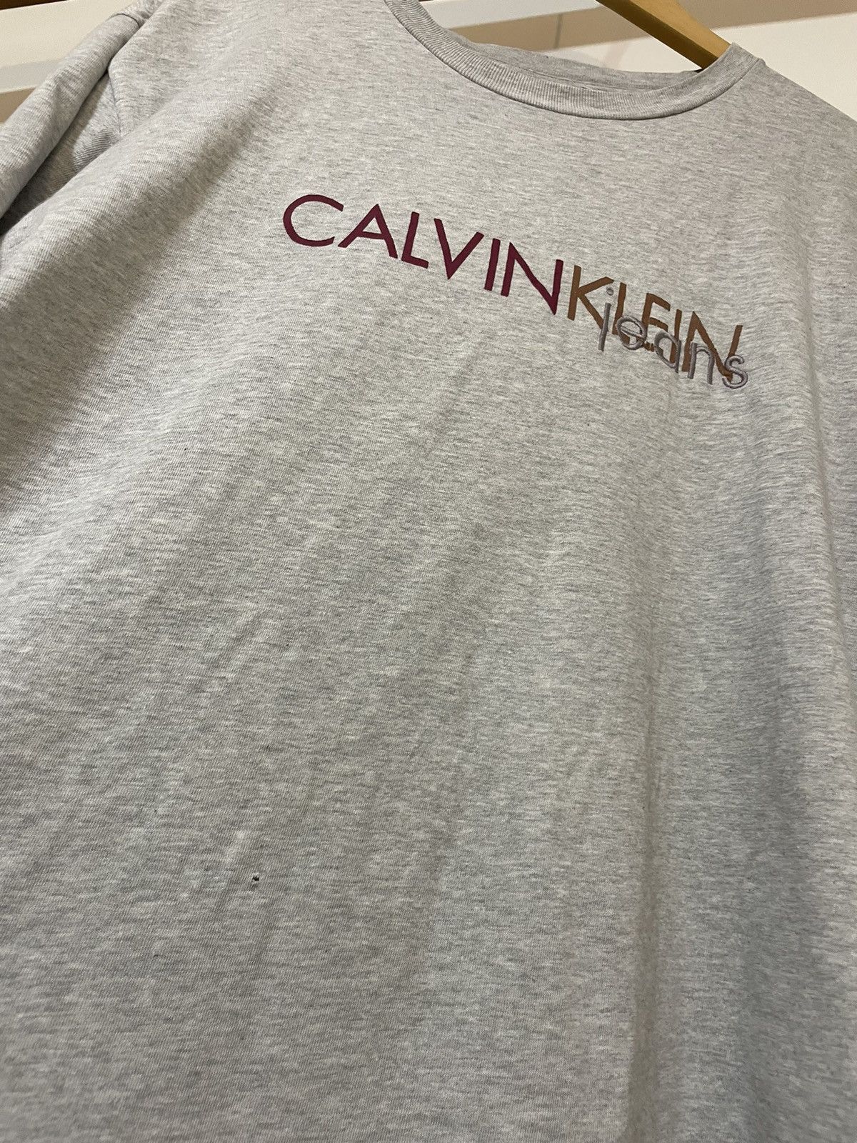 Calvin Klein × Vintage Vintage Calvin Klein Jeans Embroidered Tee Size US XL / EU 56 / 4 - 5 Thumbnail