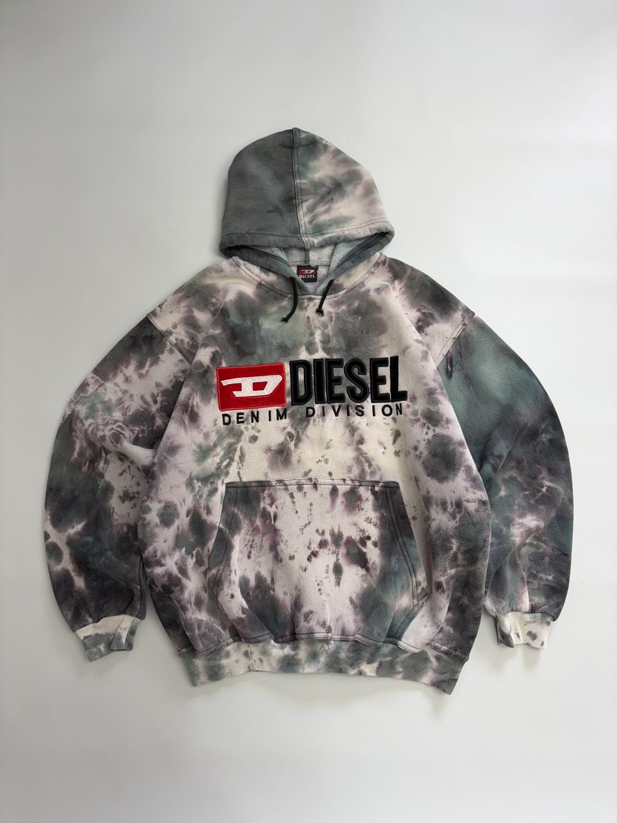 Diesel Diesel Denim Division Tie Dye Hoodie Y2K Archive Streetwear Size US L / EU 52-54 / 3 - 4 Thumbnail