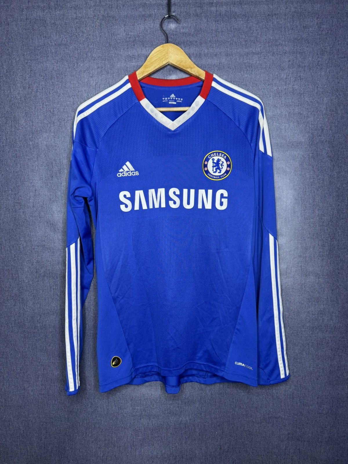 Vintage Adidas Chelsea Jersey Home Long Sleeve 2010/2011