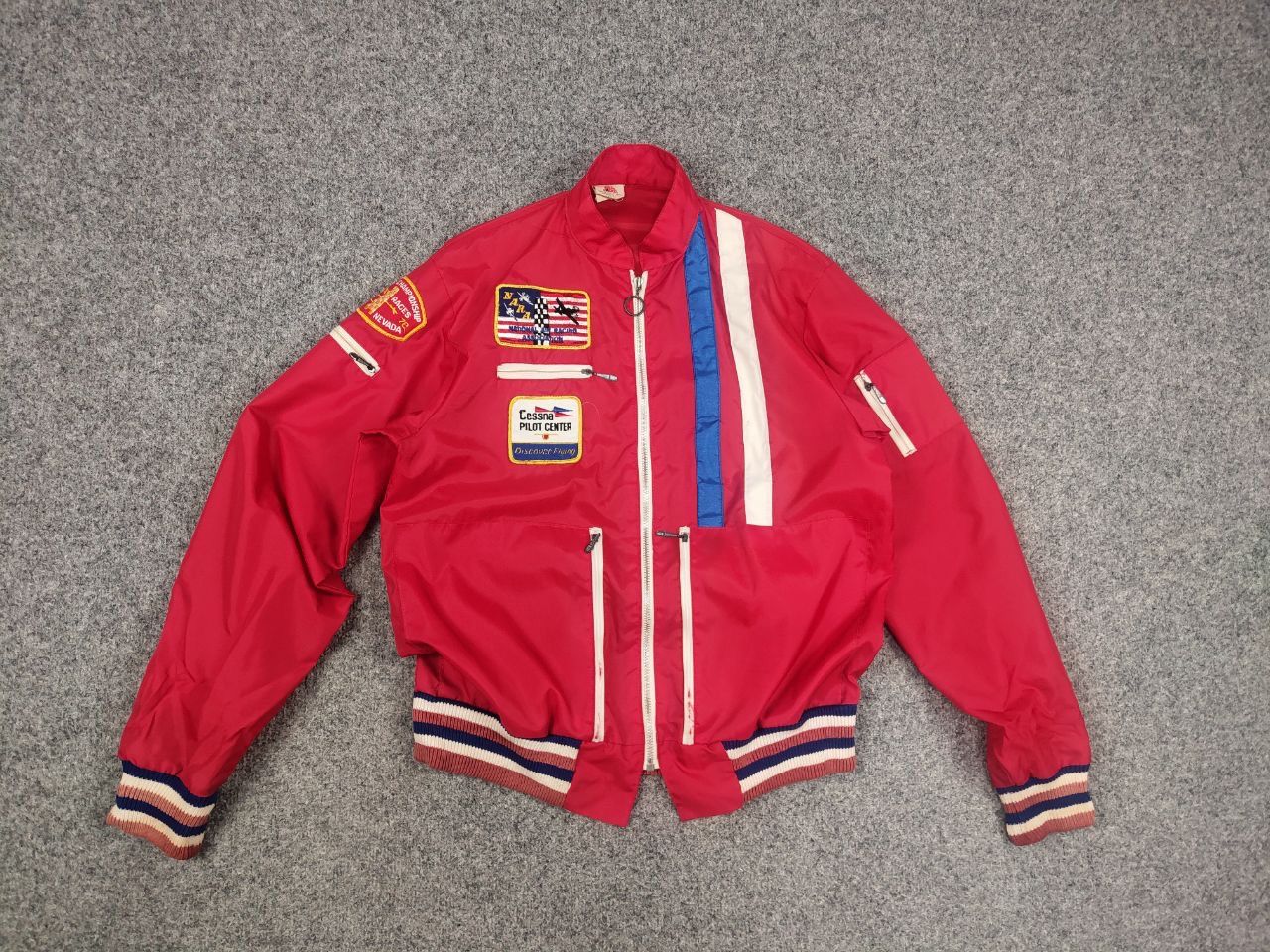 Vintage Vintage 70's National Air Force Cessna Pilot Center Jacket Size US S / EU 44-46 / 1 - 9 Thumbnail