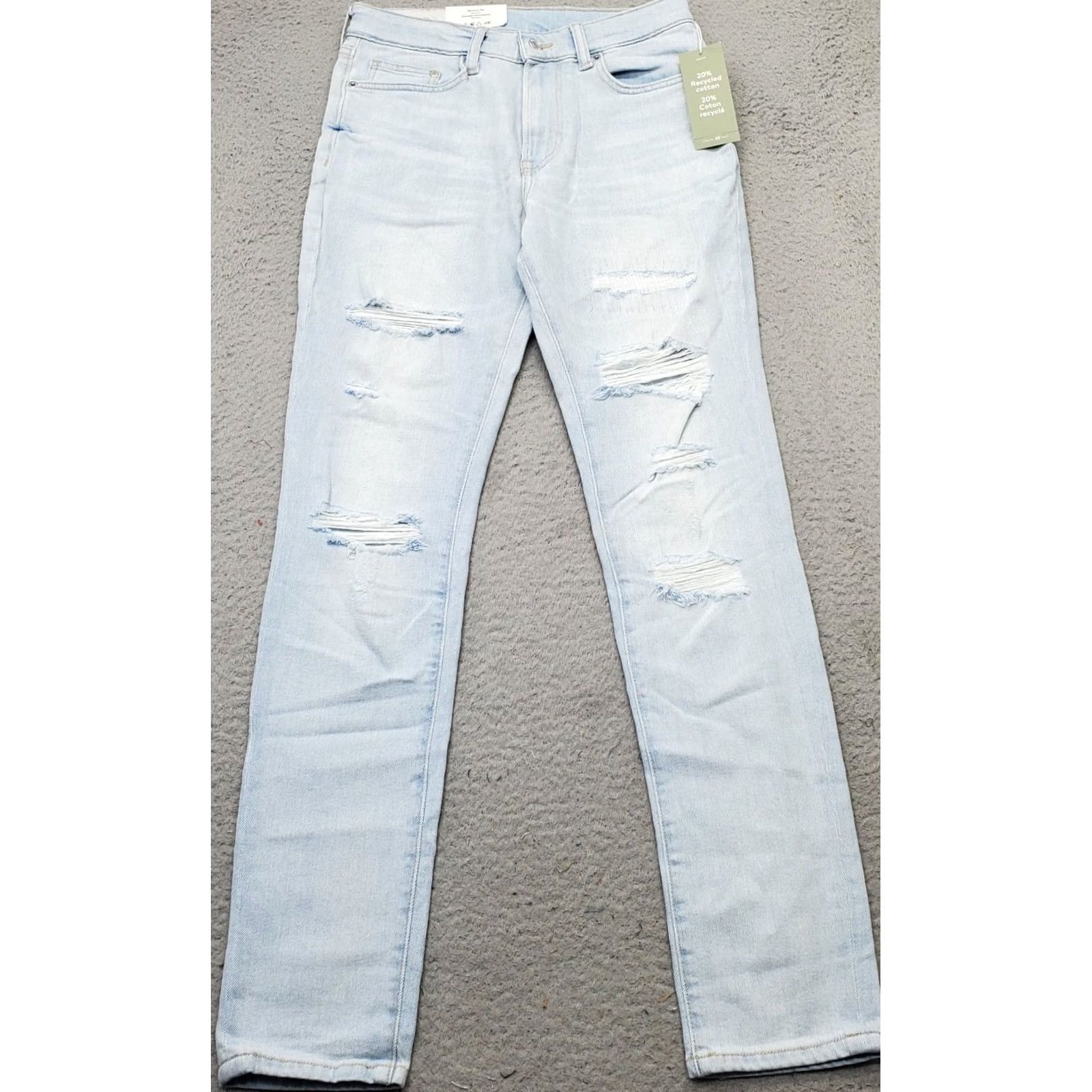 H&M H&M Skinny Jeans Womens Size 29 Blue Denim Stretch 5-Pocket Design Jeans Womens Size 29 blue denim stretch Distressed 5-Pocket H&M Womens Jeans Size 29" - 2 Thumbnail