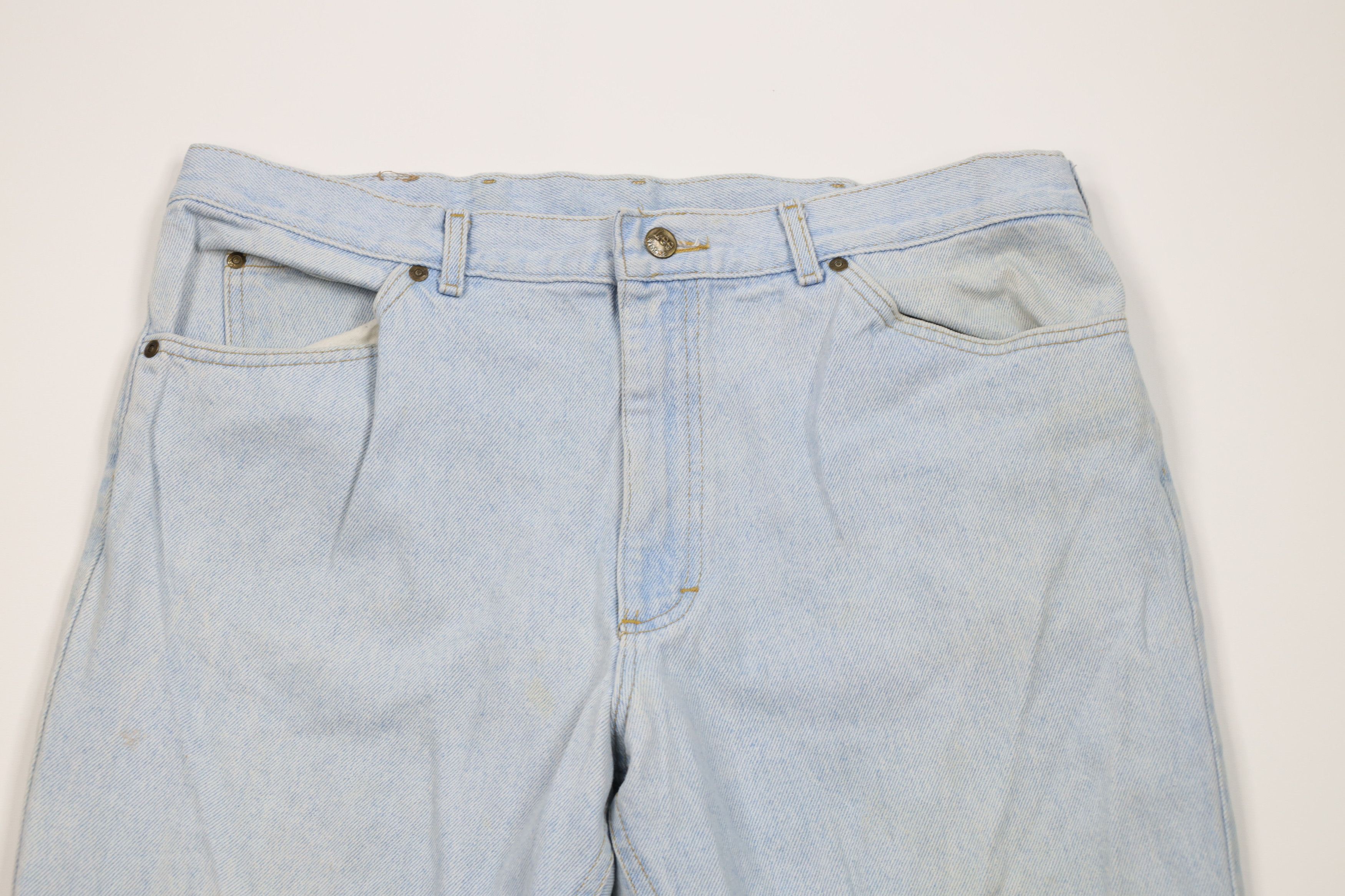 Lee Vintage 90s Lee Straight Leg Denim Jeans Blue Cotton USA Size US 38 / EU 54 - 2 Thumbnail