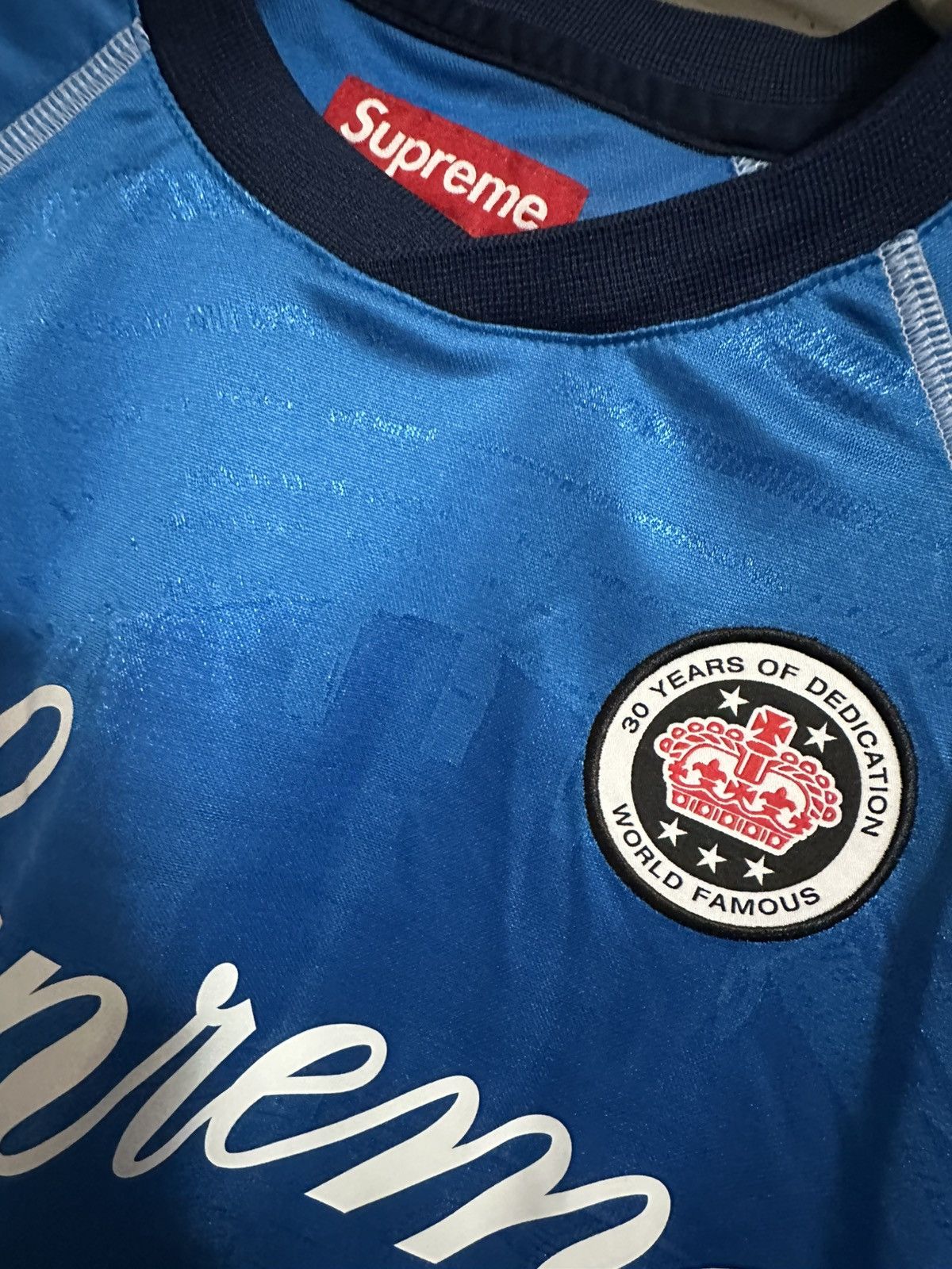 Supreme Supreme Jacquard Soccer Jersey - Medium, Blue Size US M / EU 48-50 / 2 - 2 Thumbnail