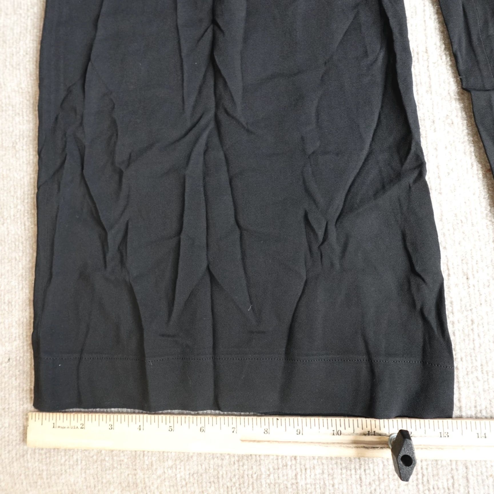 Vintage Arje Womens Pants Large Black Wide-Leg Cumberband Made in Italy Size 36" / US 14 / IT 50 - 5 Thumbnail