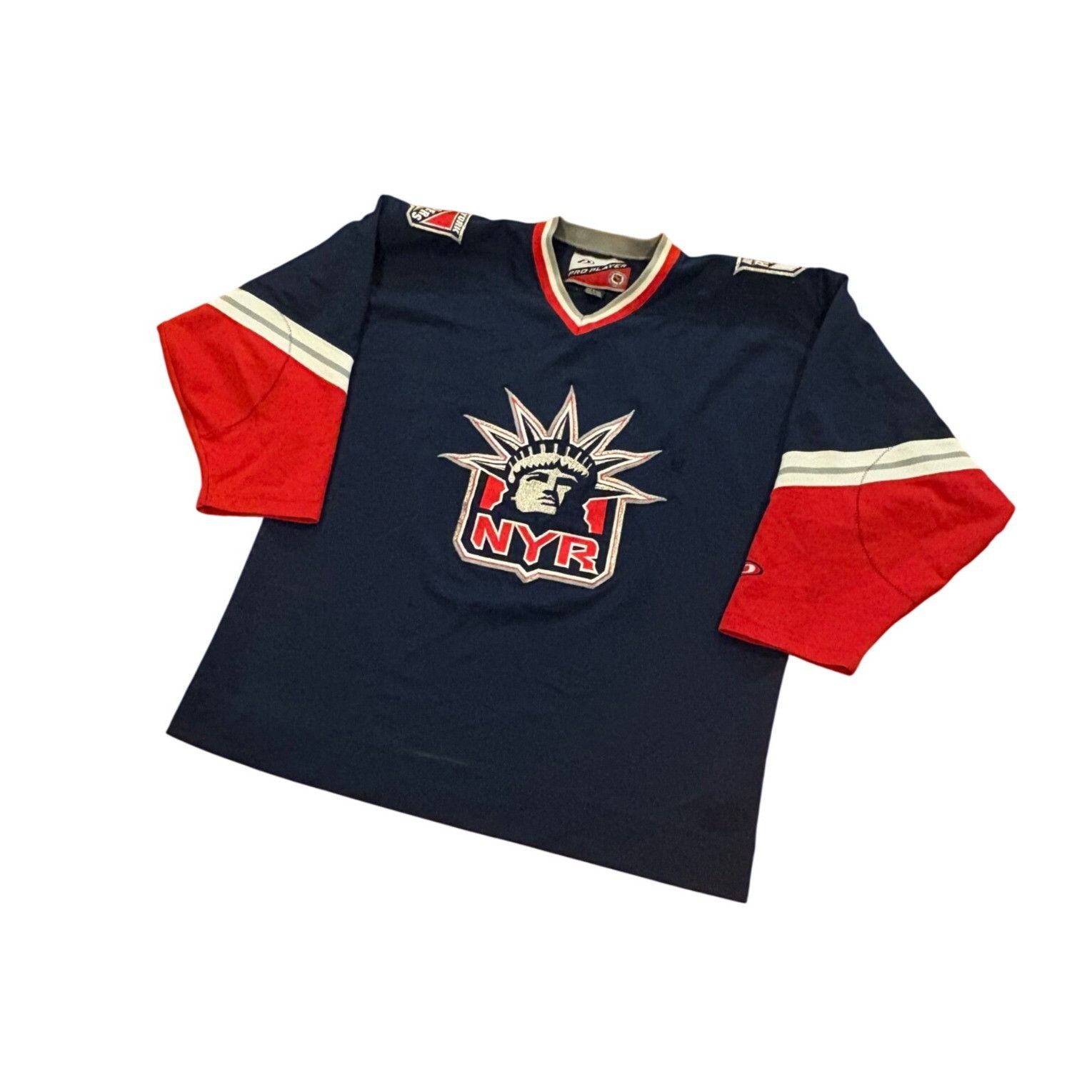 Pro Player Vintage 90s Pro Player New York Rangers Lady Liberty NHL Hoc Size US L / EU 52-54 / 3 - 4 Thumbnail