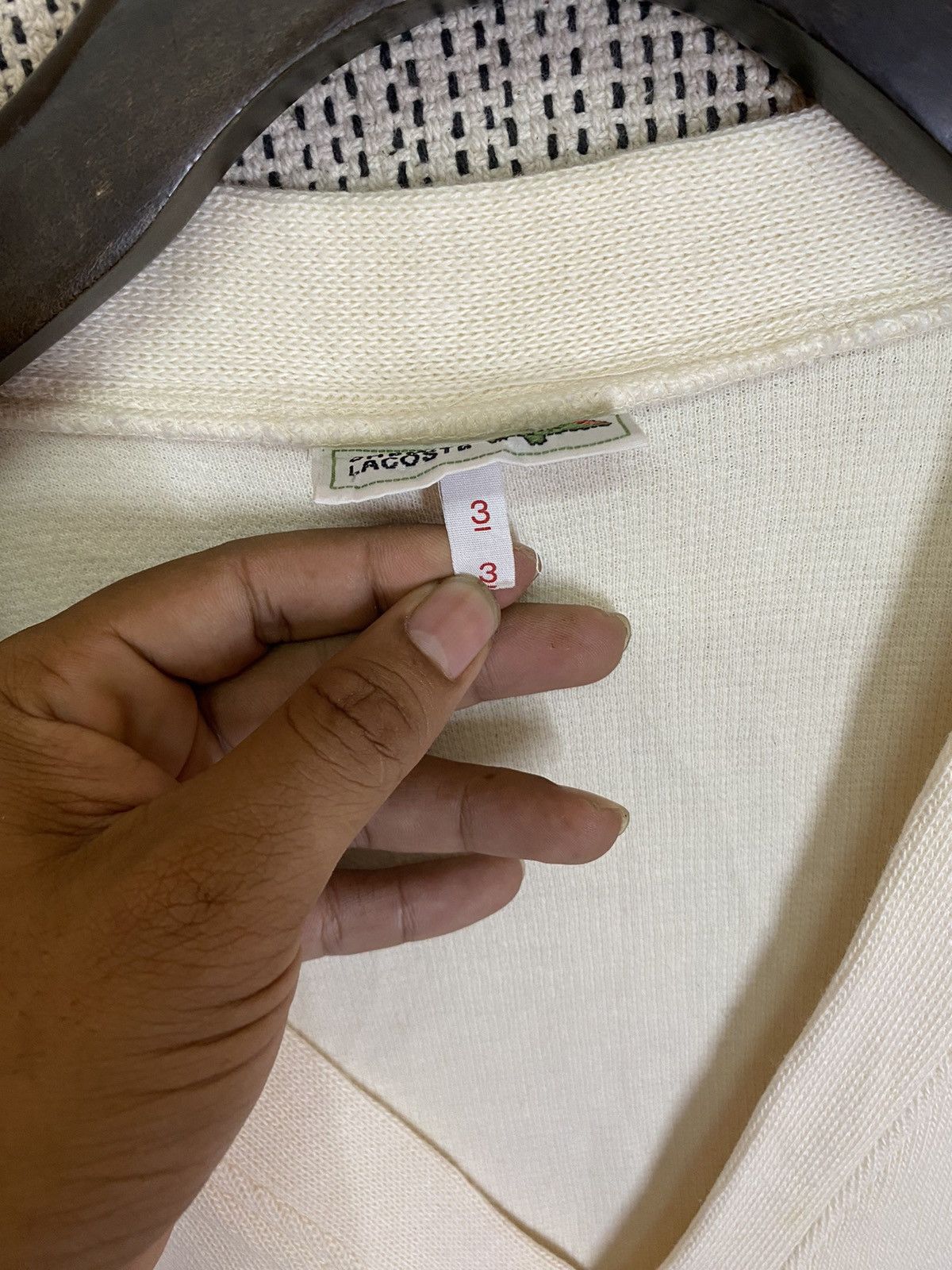 Lacoste ‼️VINTAGE LACOSTE CLUB CARDIGAN SIZE 3‼️ Size US L / EU 52-54 / 3 - 5 Thumbnail
