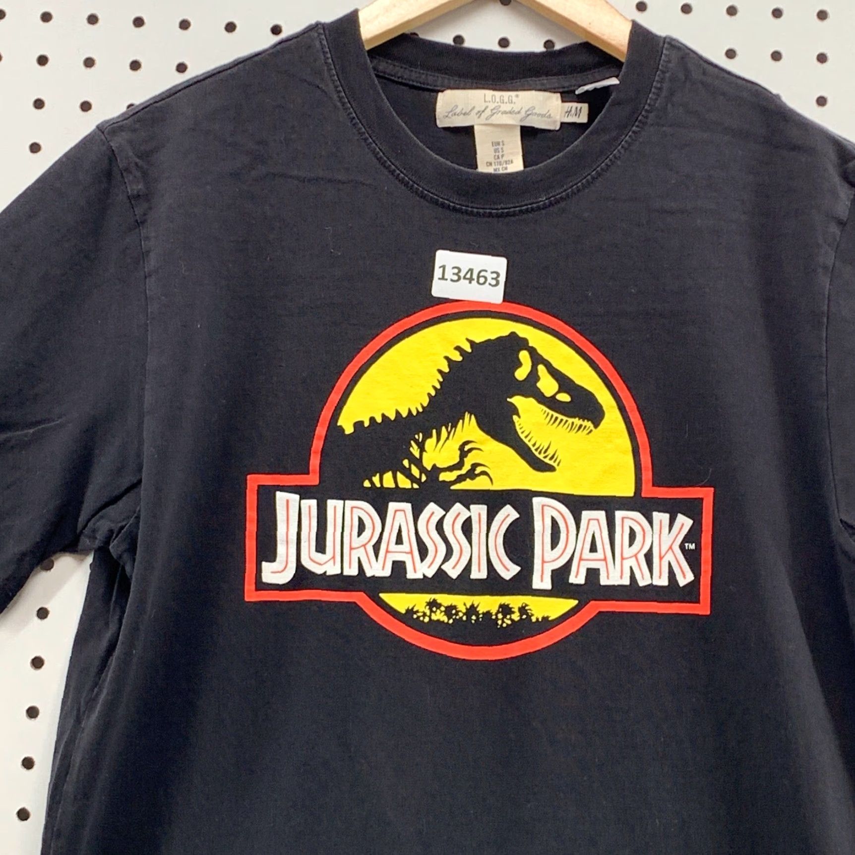 H&M Jurassic Park Movie Shirt Black Mens Small H&M Brand Short Sleeve T-Shirt Graphic Tee Unisex Adults Movie Theme Mens Size US S / EU 44-46 / 1 - 7 Thumbnail