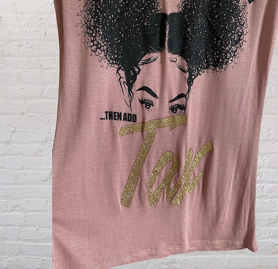 Other HEATHER MAUVE SPARKLY GOLD EMBELLISHED TSHIRT TEE TOP Size M / US 6-8 / IT 42-44 - 8 Thumbnail