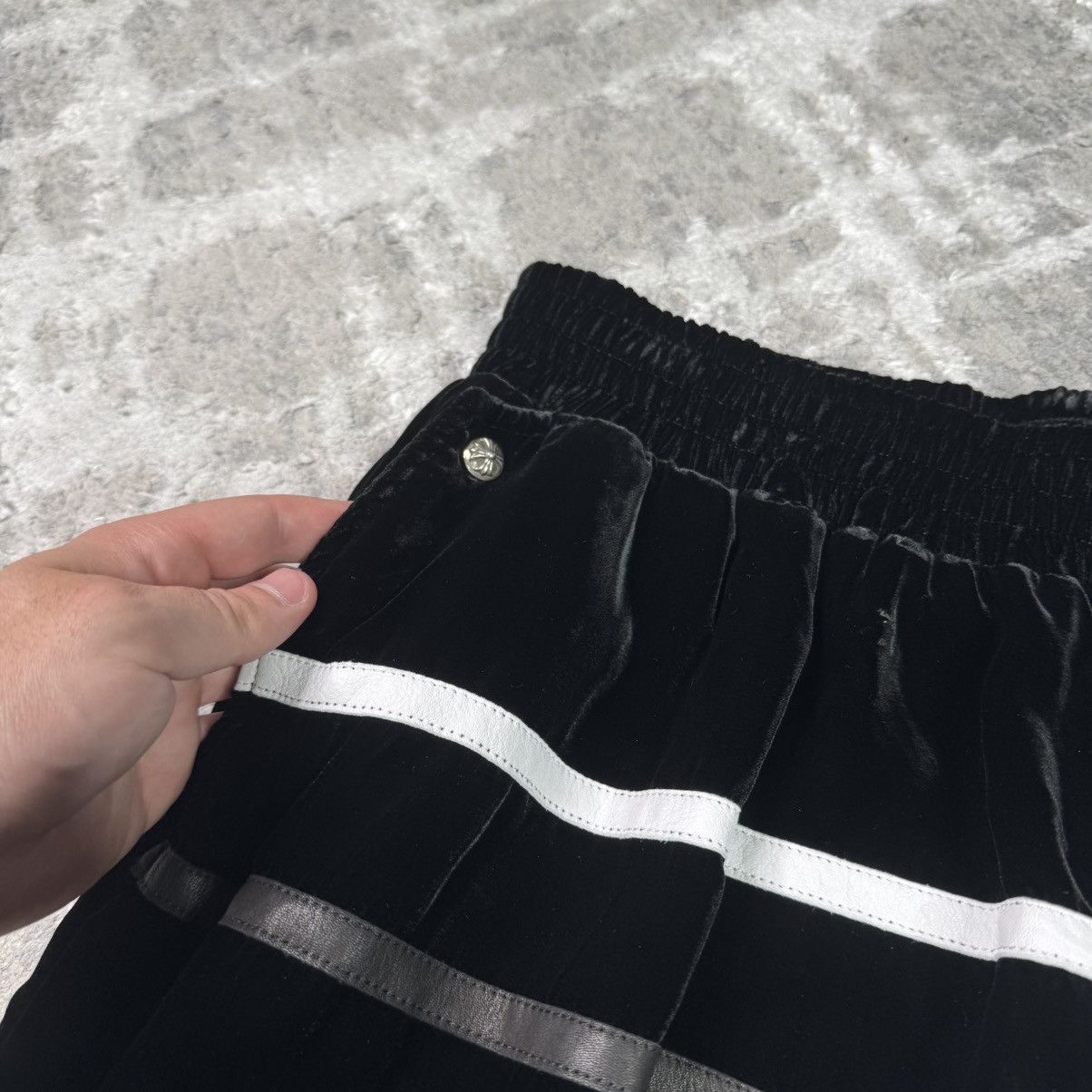 Chrome Hearts Velour leather track pant Size US 36 / EU 52 - 7 Thumbnail