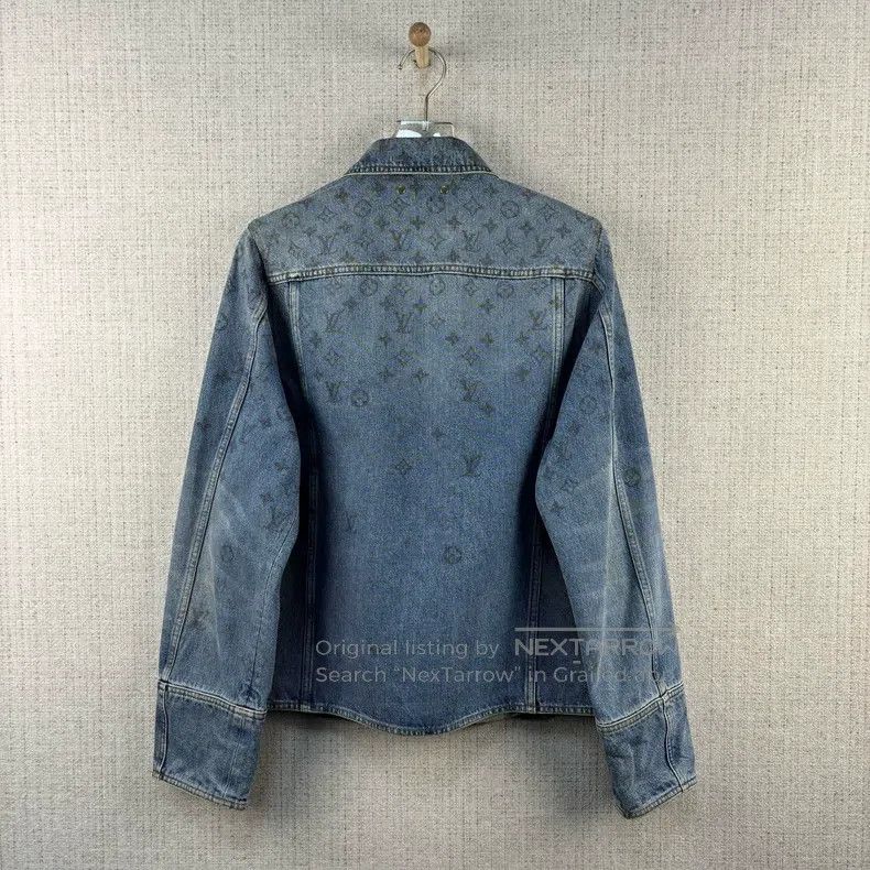 Louis Vuitton Louis Vuitton Full print gradient denim jacket Size US M / EU 48-50 / 2 - 3 Thumbnail