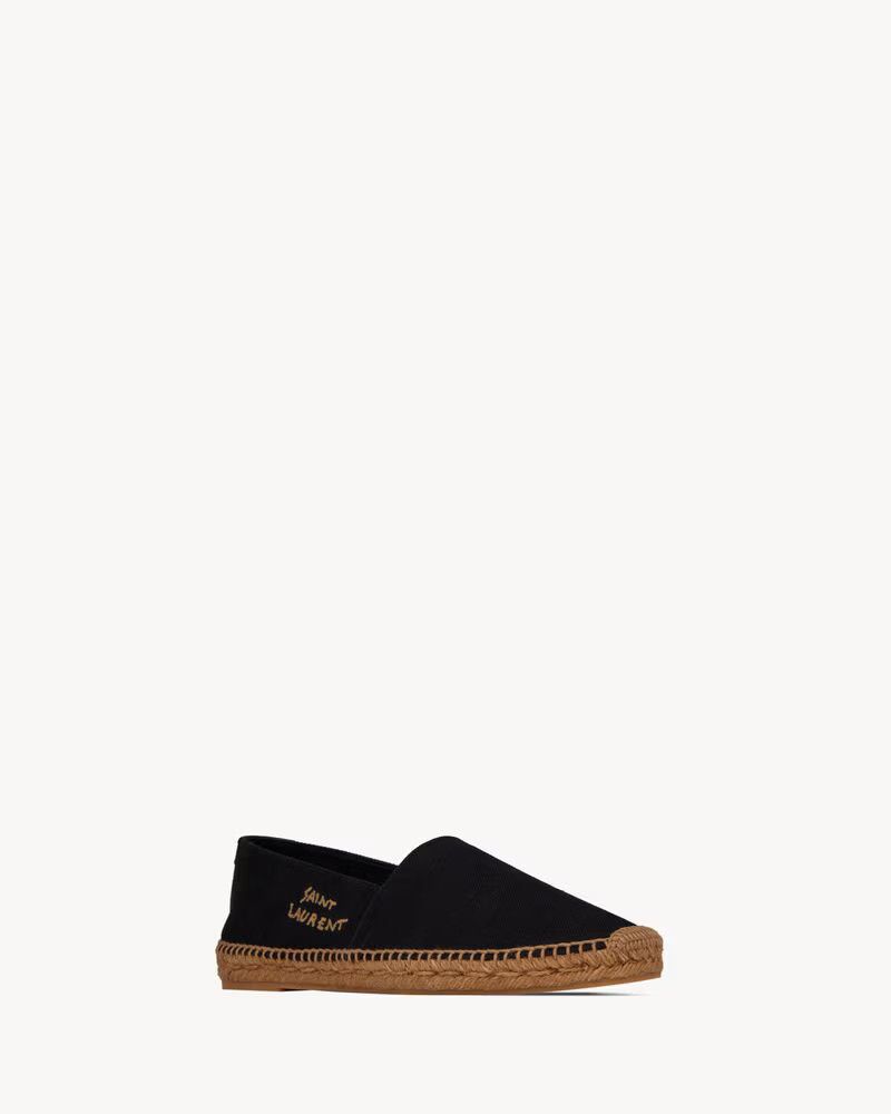 Saint Laurent Paris o1bcso1str1024 Espadrilles In Suede in Black Size US 11 / EU 44 - 2 Thumbnail