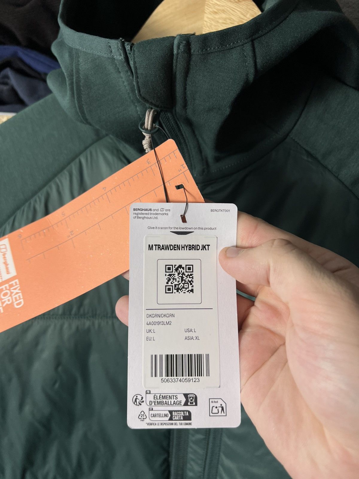 Berghaus Berghaus Trawden Hybrid Outdoor Insulated Jacket Green Men’s Size US L / EU 52-54 / 3 - 11 Thumbnail