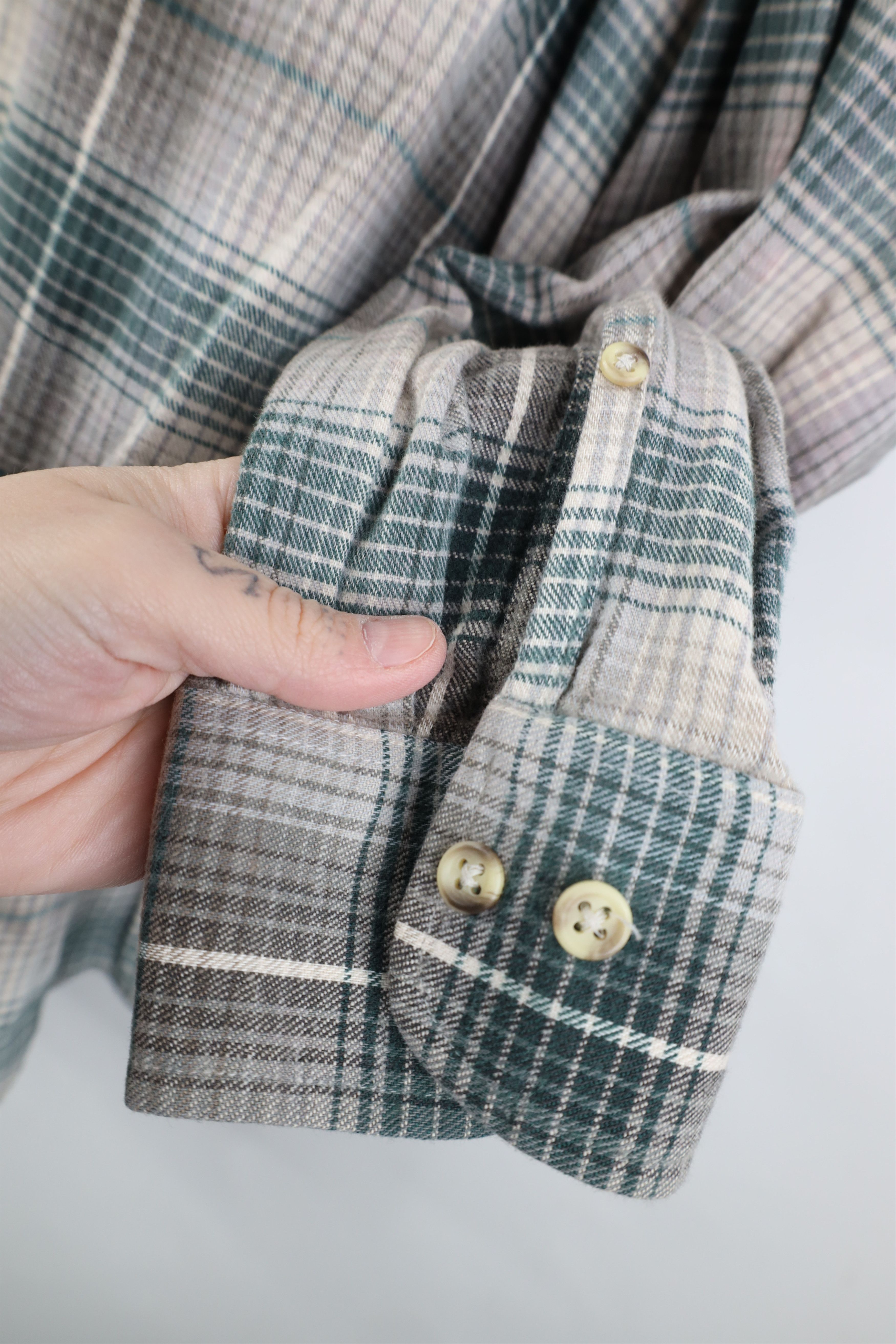 Vintage Vintage 90s Streetwear Collared Button Down Shirt Plaid Size US L / EU 52-54 / 3 - 5 Thumbnail