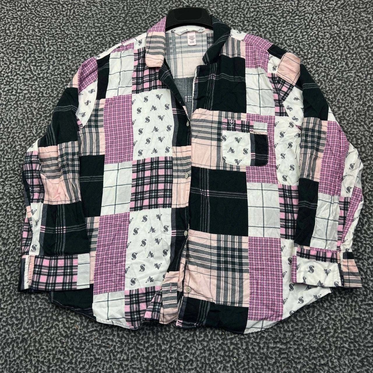 Victoria's Secret Victoria's Secret Pajama Top Women Flannel Button Up XL Size XL / US 12-14 / IT 48-50 - 1 Thumbnail