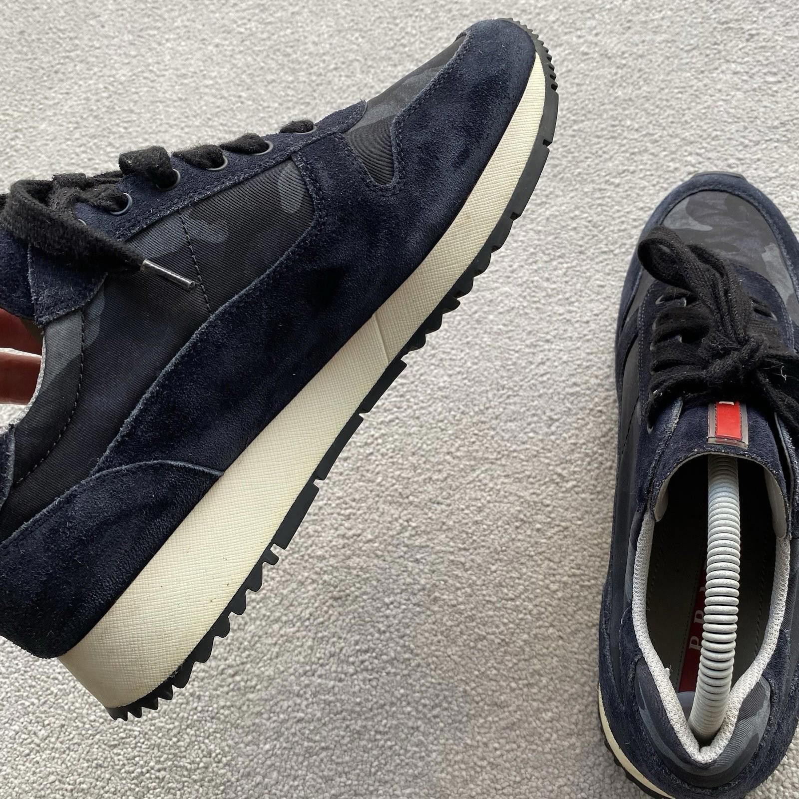 Prada Prada Women’s Navy Camo Trainers Size EU39 Size US 9 / IT 39 - 4 Thumbnail