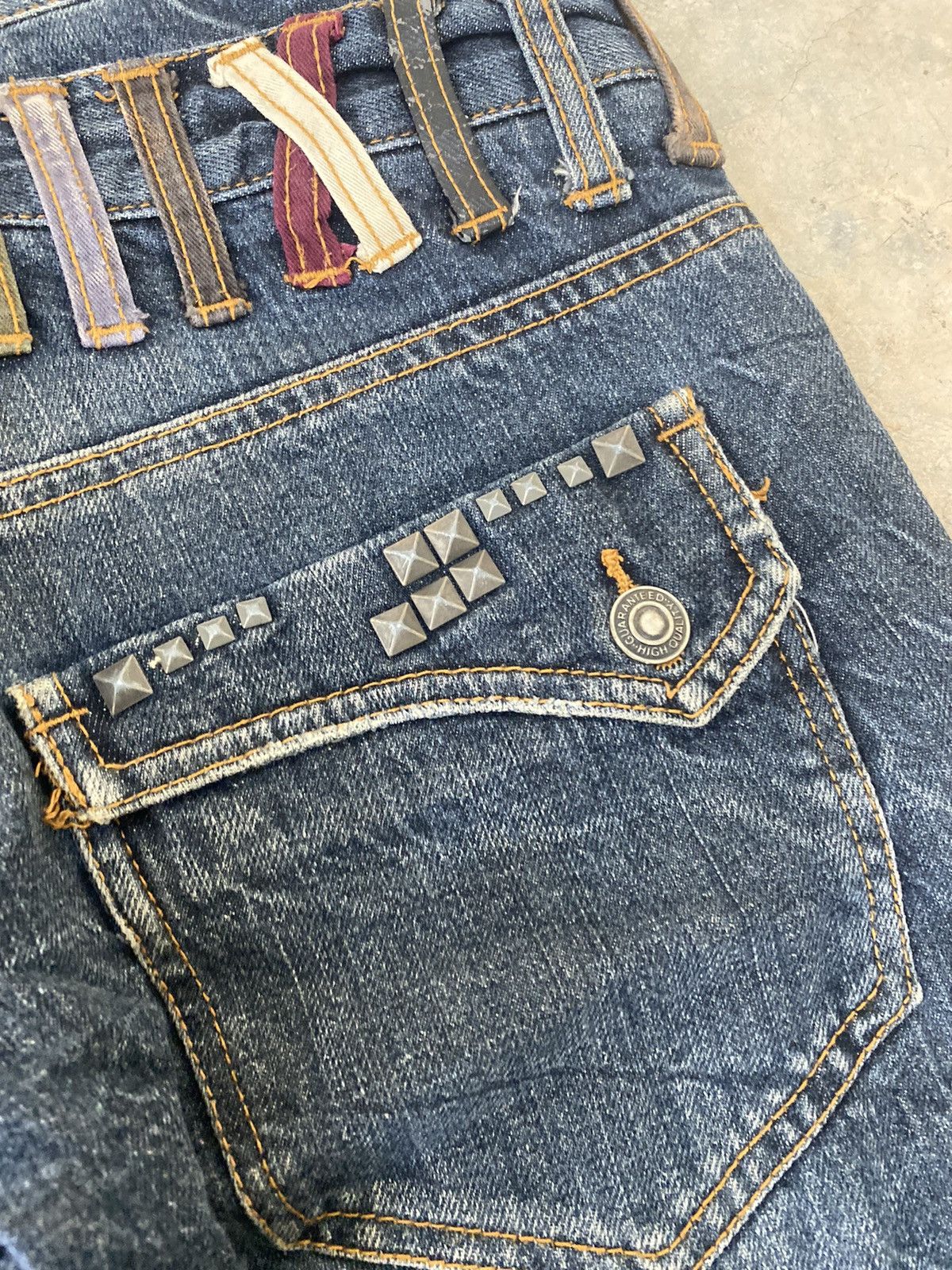 Hysteric Glamour × Japanese Brand × Le Grande Bleu (L.G.B.) Sick☠️ Nylaus Japan Double Waist Jeans Punk Grunge Lgb Size US 29 - 16 Thumbnail