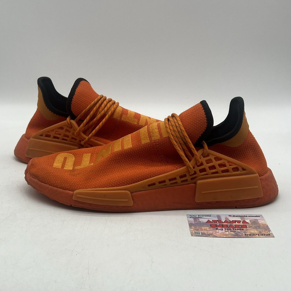 Adidas Pharrell x NMD human race Orange Size US 13 / EU 46 - 1 Thumbnail