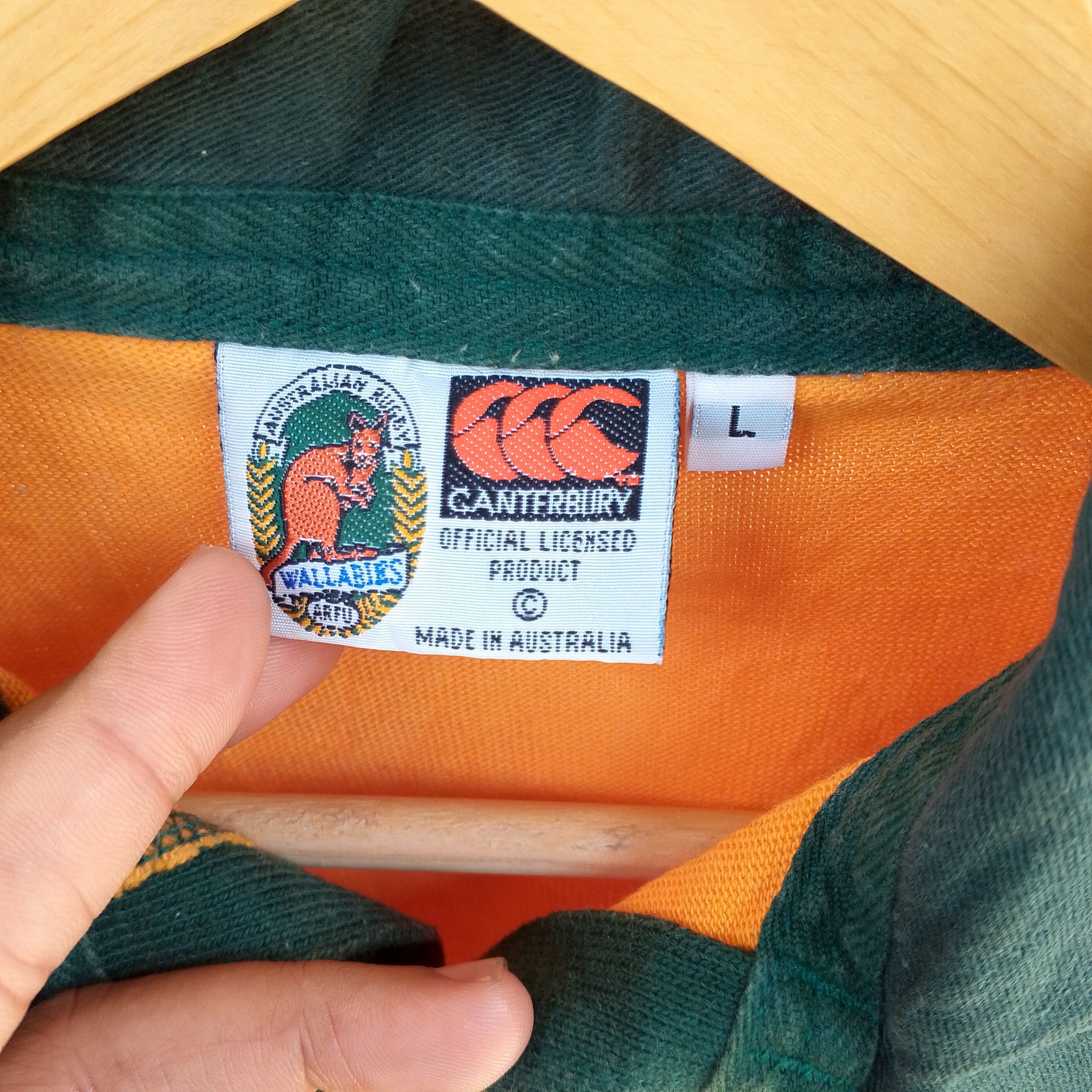 Canterbury of New Zealand VTG 1996 Canterbury Australia Union rugby shirt, Schweppes Size US L / EU 52-54 / 3 - 7 Thumbnail