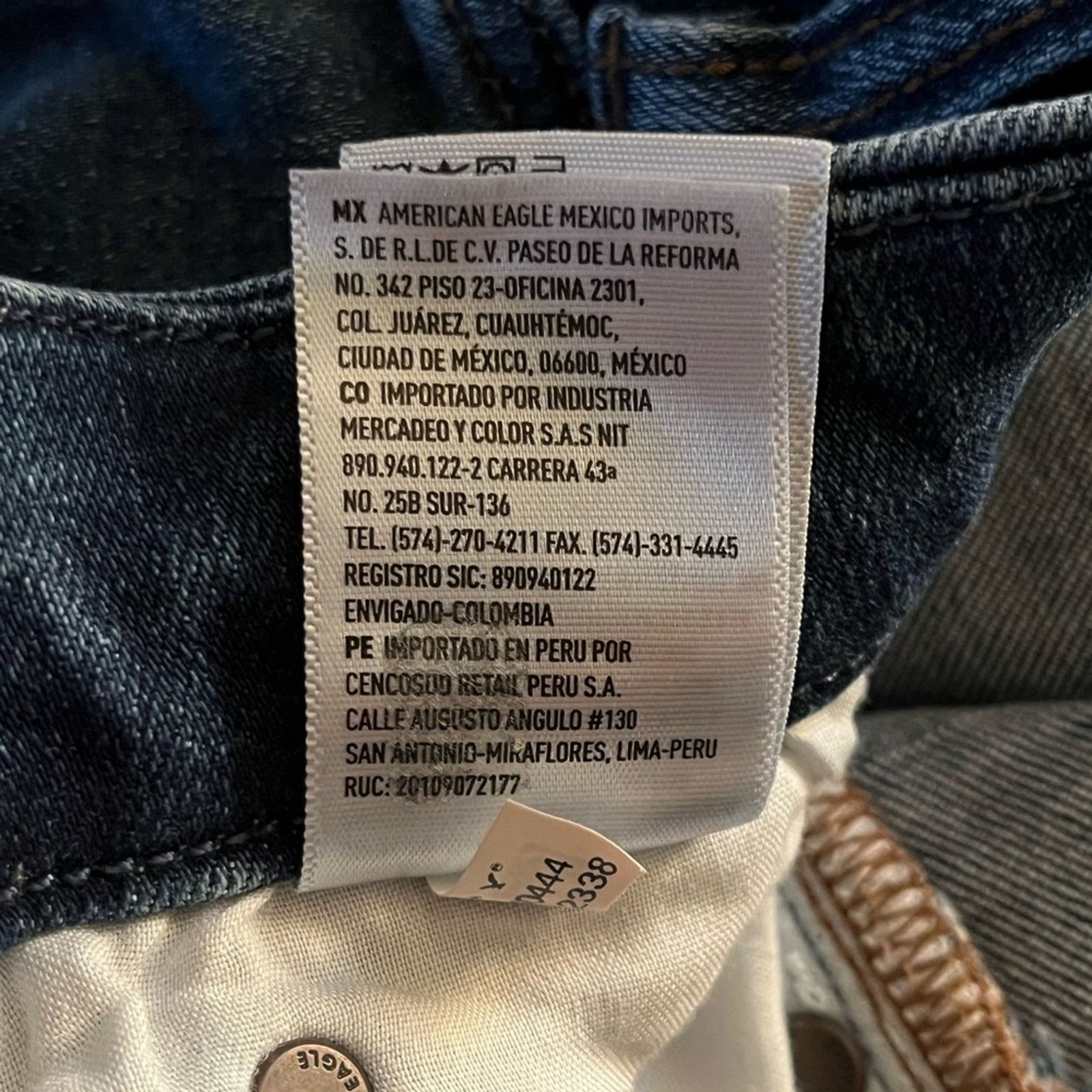 American Eagle Outfitters × Vintage American Eagle Jeggings Super Stretch Distressed Fringe Size 26" / US 2 / IT 38 - 8 Thumbnail