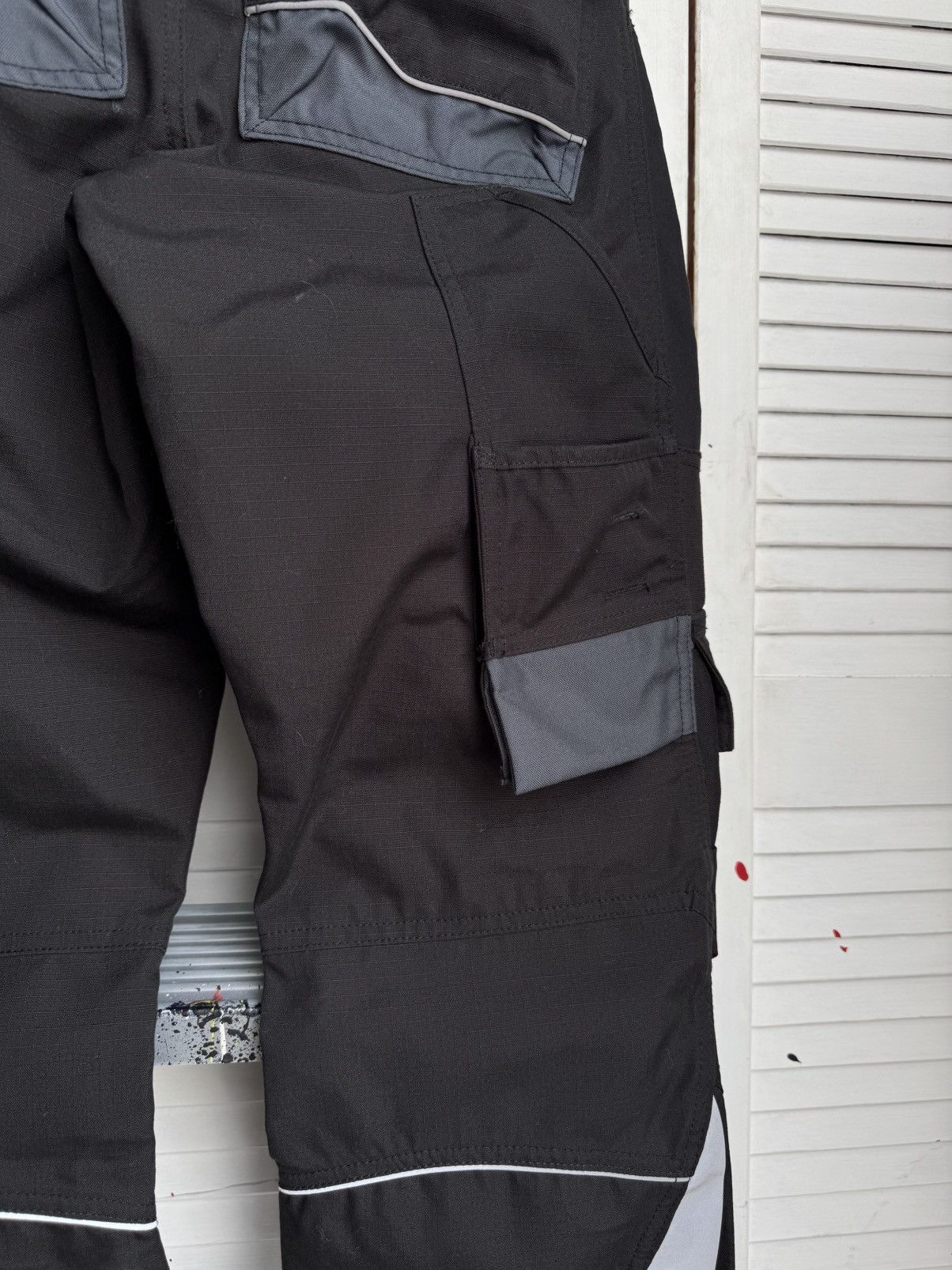 Dickies Dickies Pro Workwear Pants Cordura Reflective Cargo Black Size US 27 - 20 Thumbnail