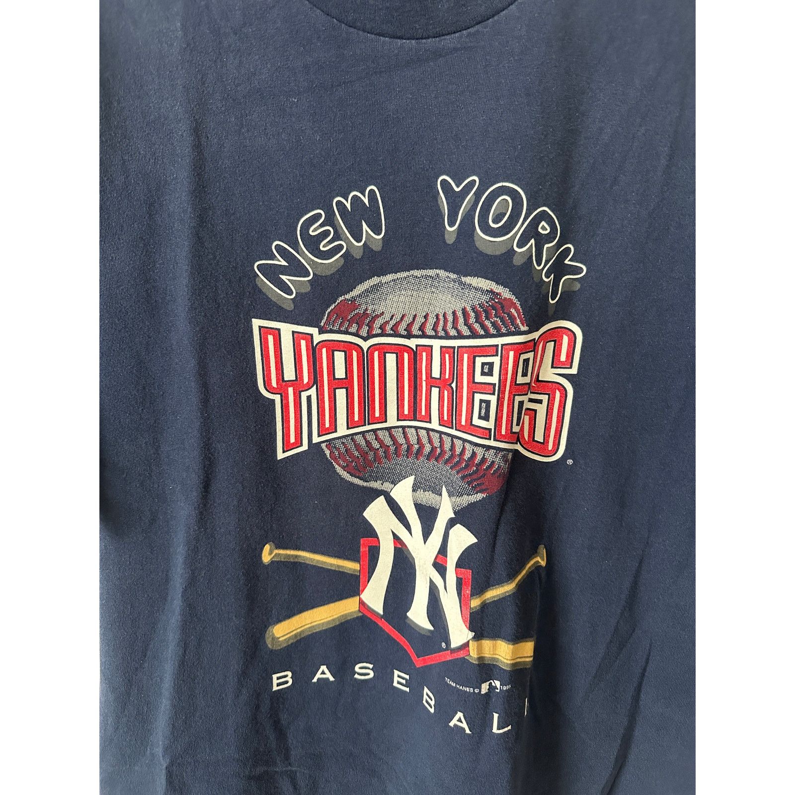 Hanes × MLB × Vintage Vintage 1995 New York Yankees T-Shirt - Large Size US L / EU 52-54 / 3 - 2 Thumbnail
