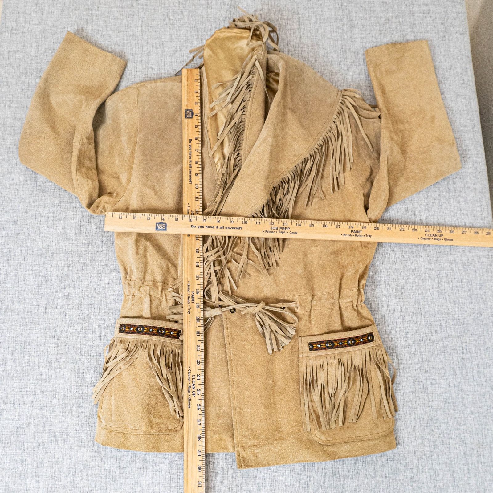 Scully Scully Leather Western Jacket tan Suede Fringe size 10 Size L / US 10 / IT 46 - 5 Thumbnail